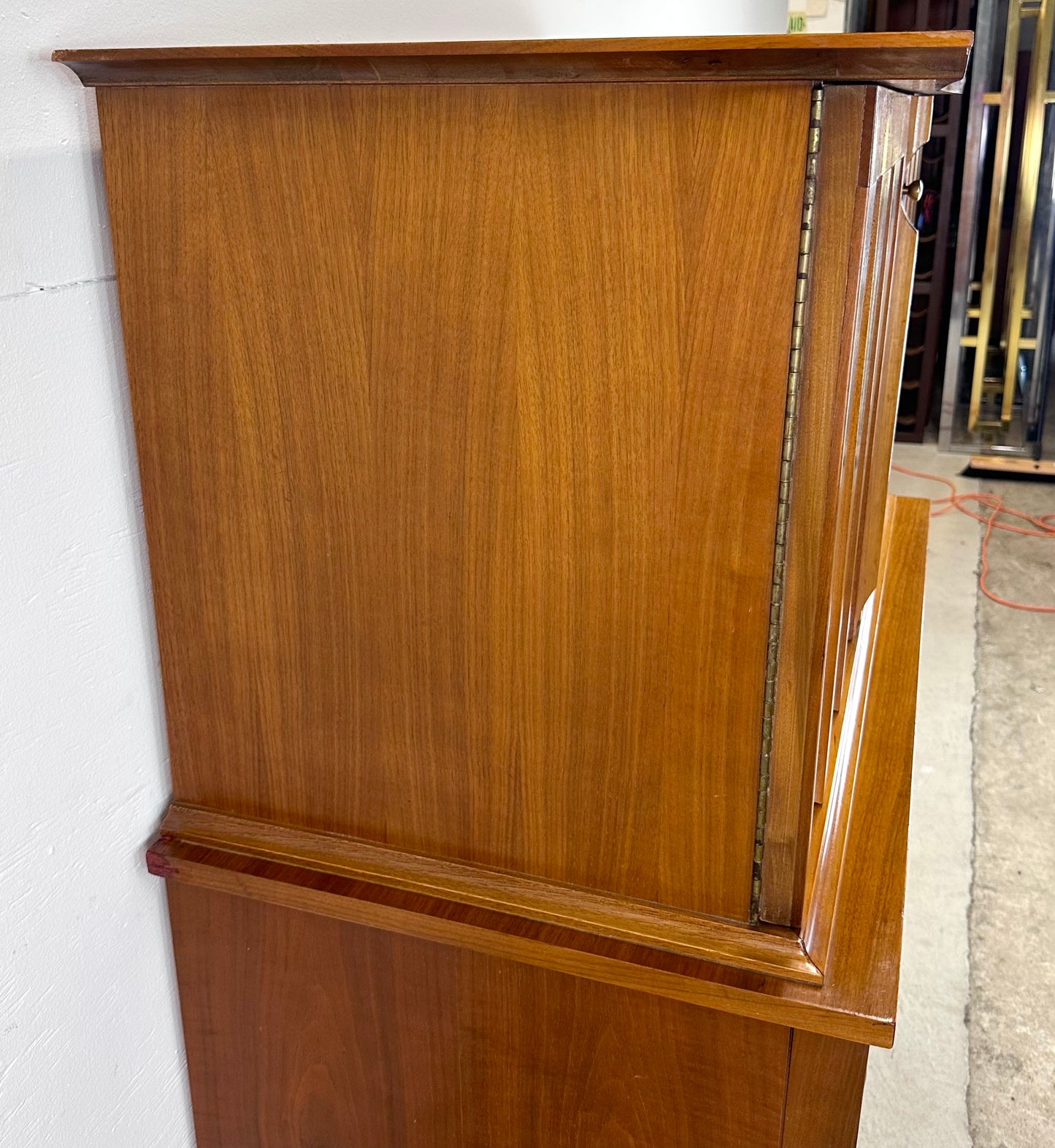 Mid-Century Highboy Dresser with Drumstick Legs