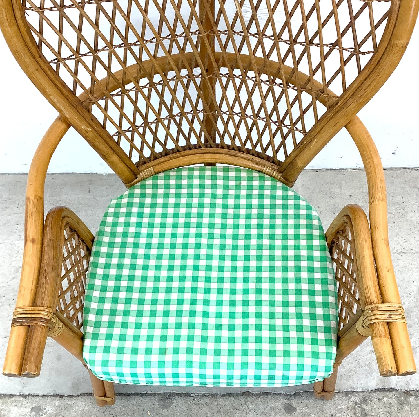 Vintage Coastal Rattan Armchair