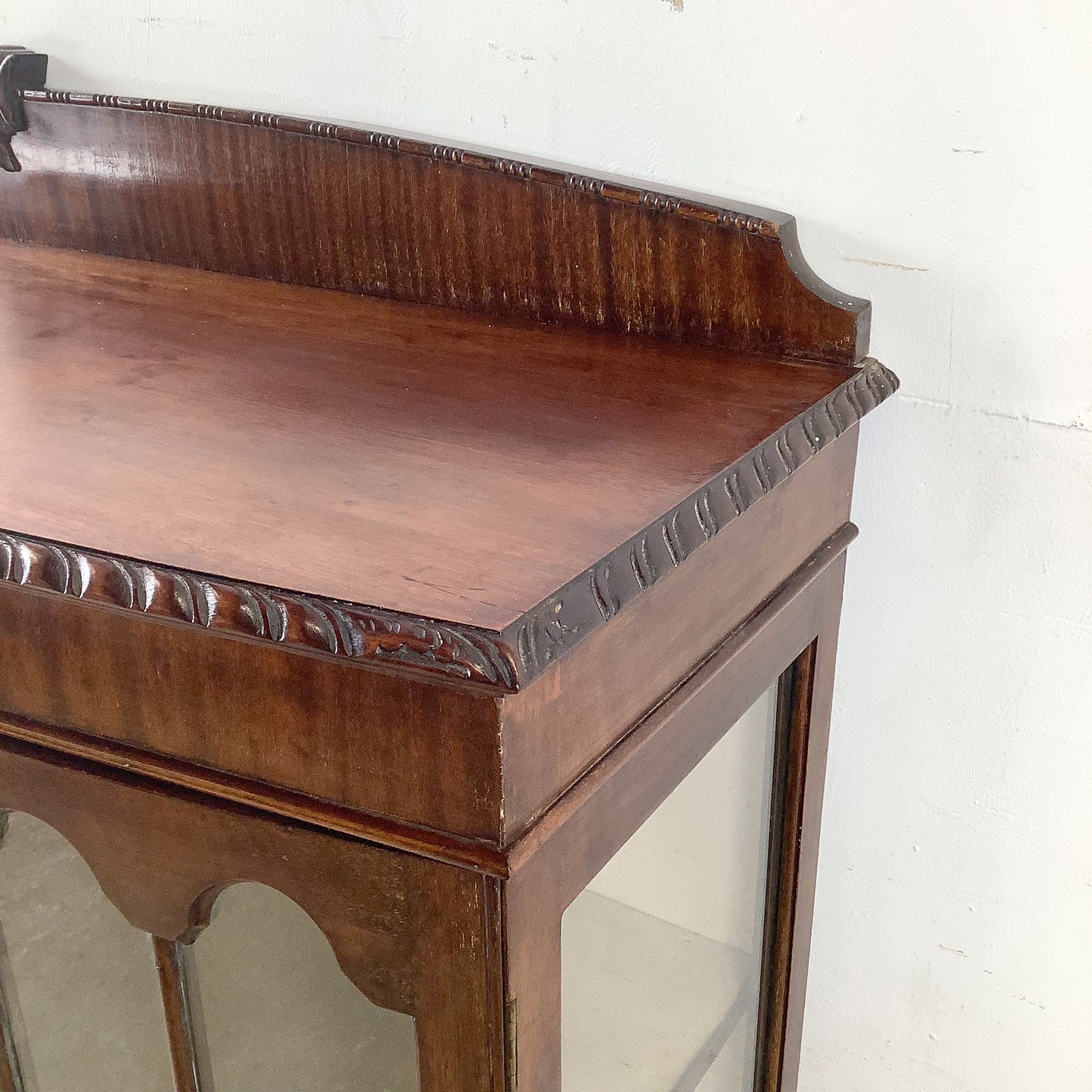 Early 20th Century Mahogany Chippendale Revival Display Cabinet