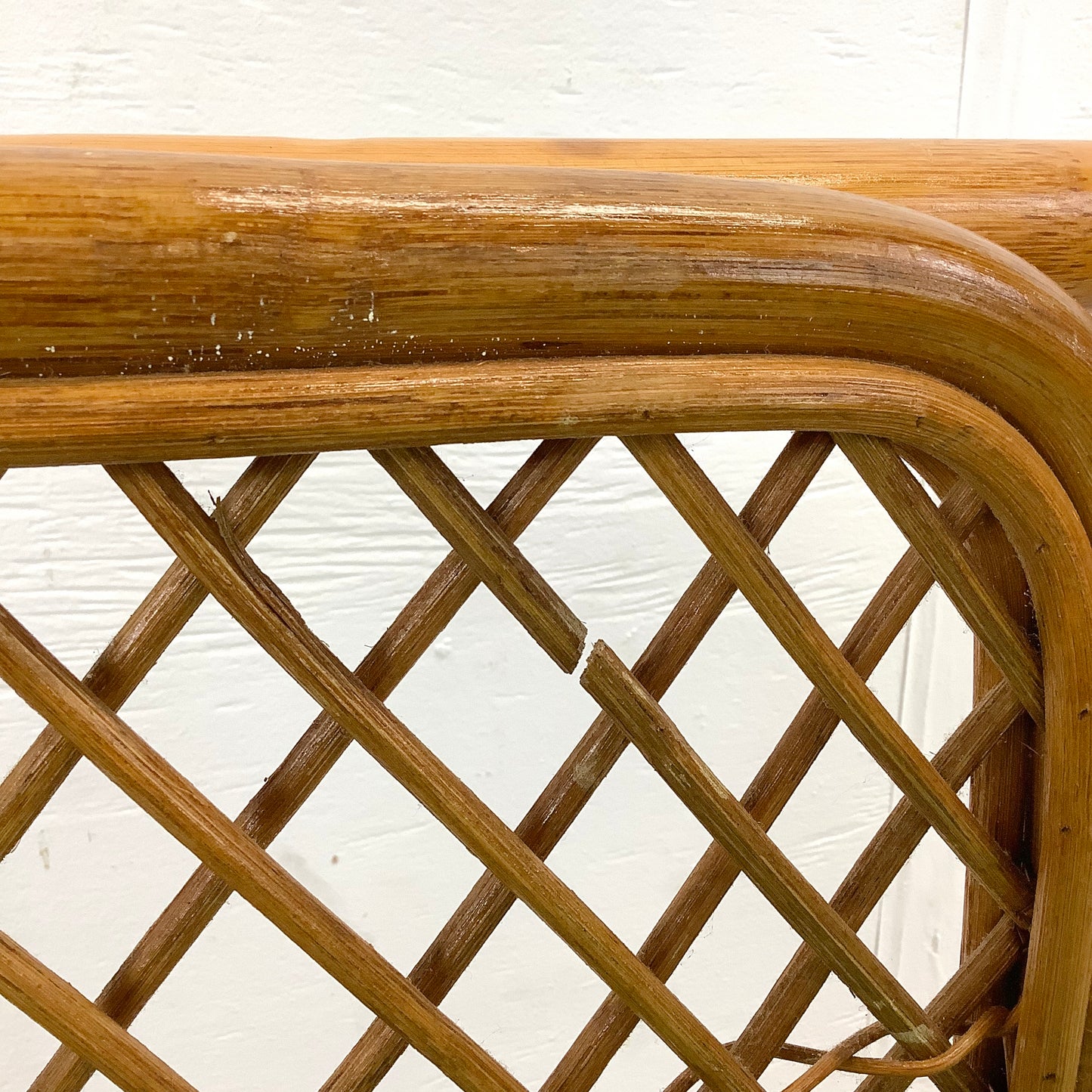 Vintage Coastal Rattan Armchair