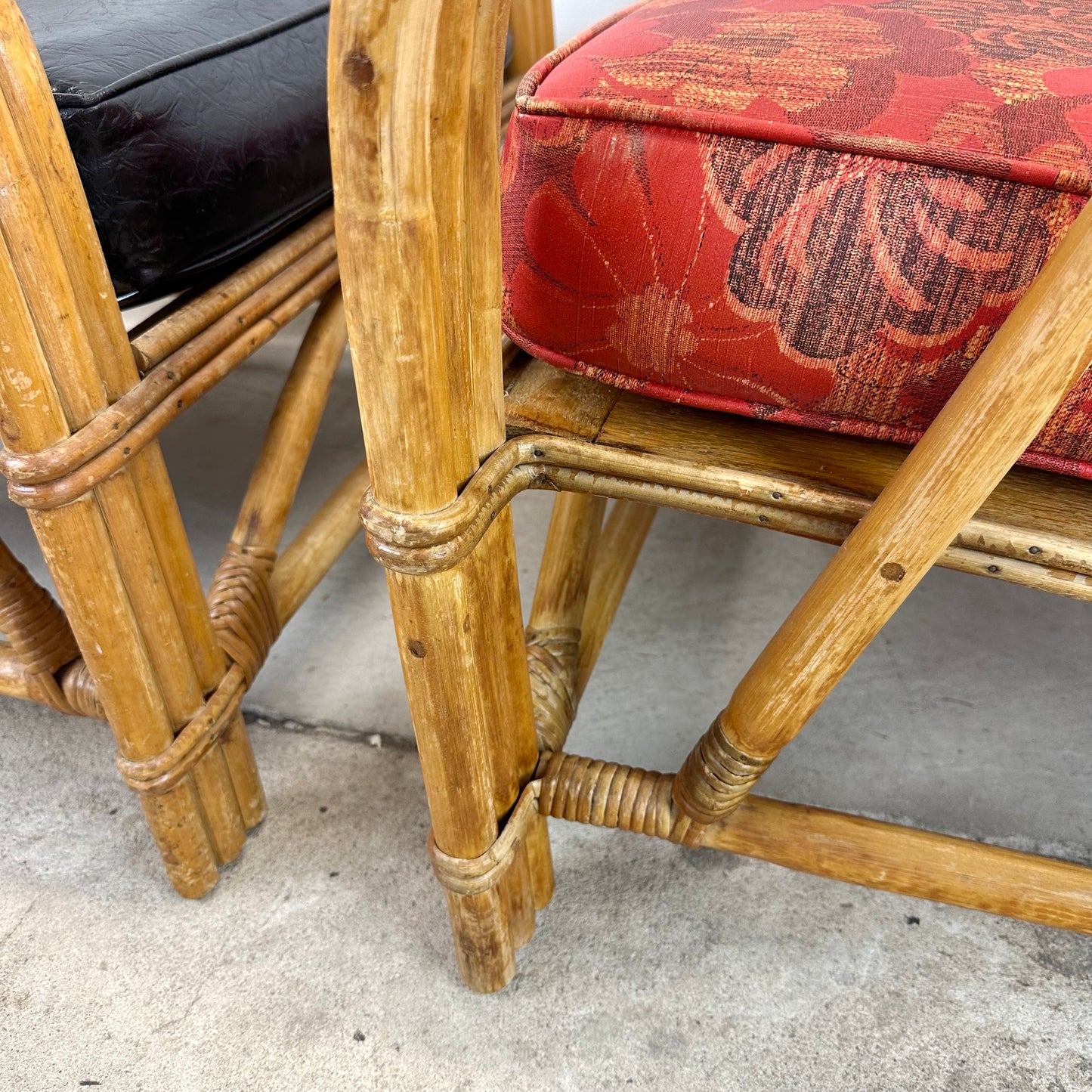 Vintage Bamboo Lounge Chairs- a Pair