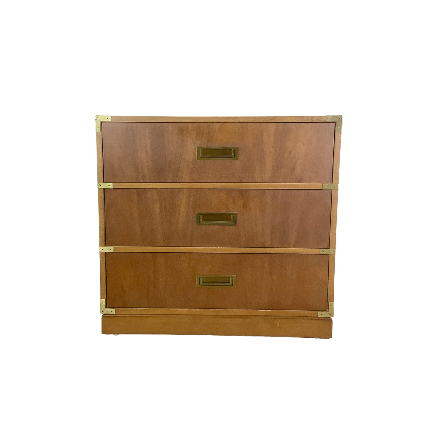Vintage Three Drawer Campaign Dresser
