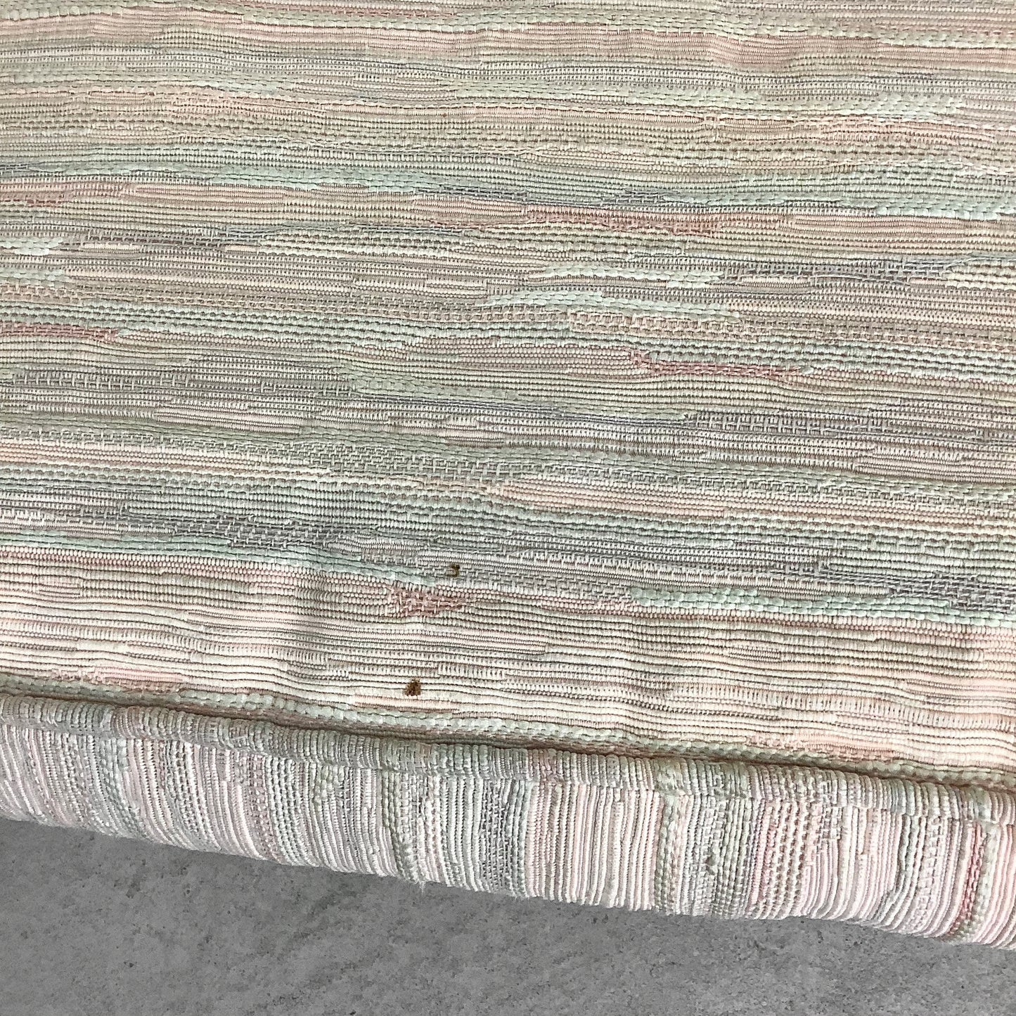 Vintage Karl Springer–Style Upholstered Stools- pair