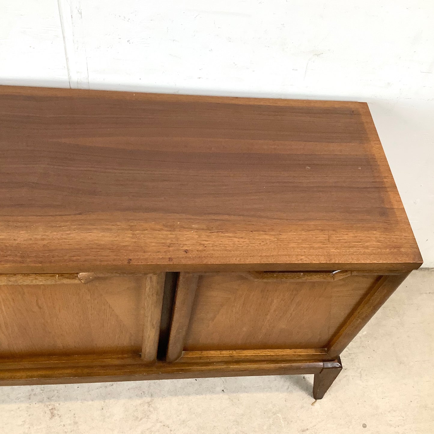 Mid-Century Credenza With Display Topper