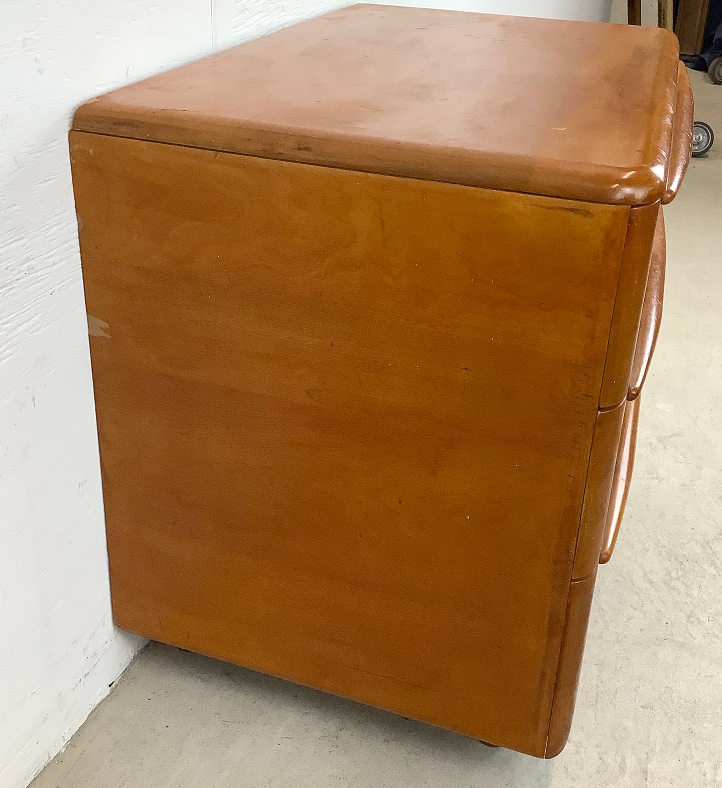 Vintage Three Drawer Bedside Dresser by Heywood Wakefield