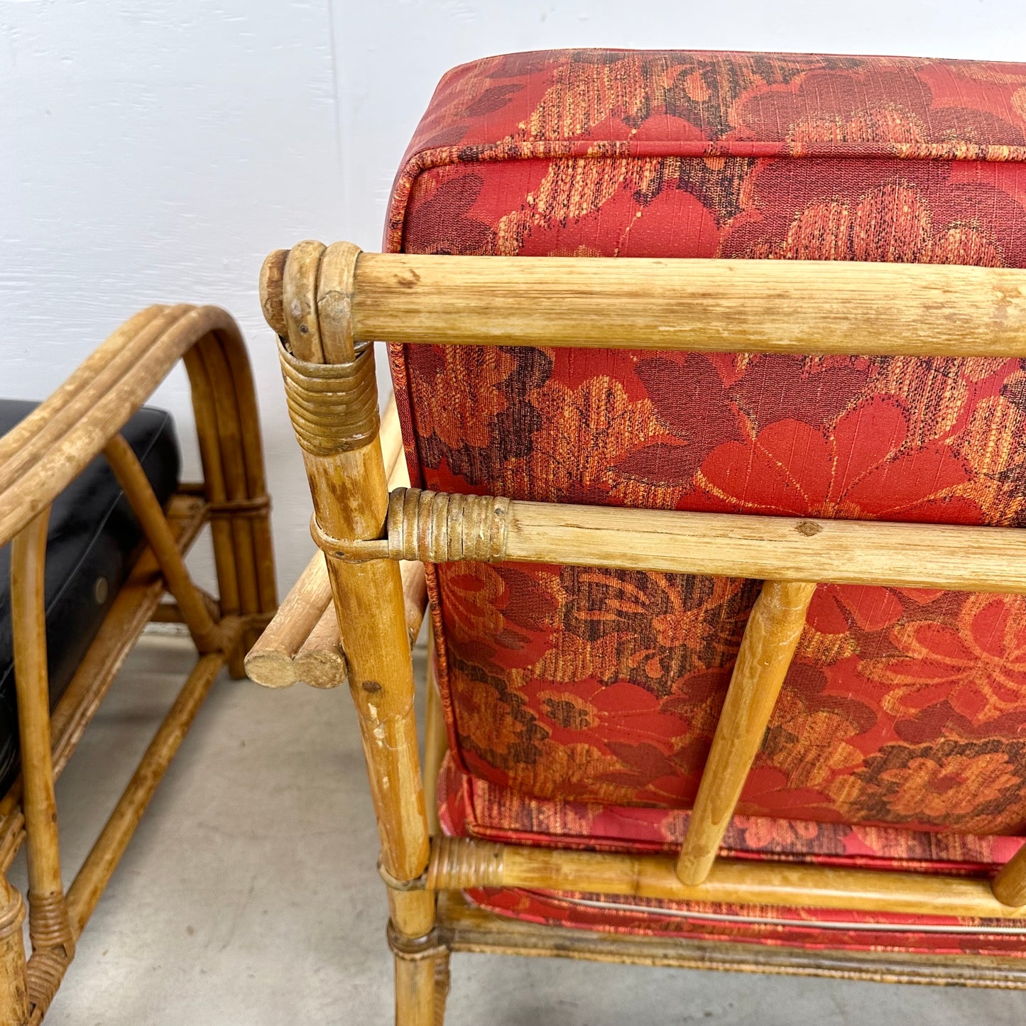 Vintage Bamboo Lounge Chairs- a Pair