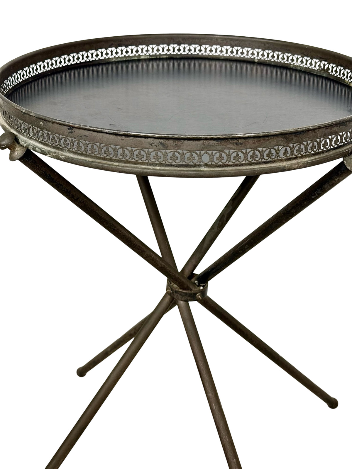 Vintage Italian Style Folding Guéridon Cocktail Tray Table