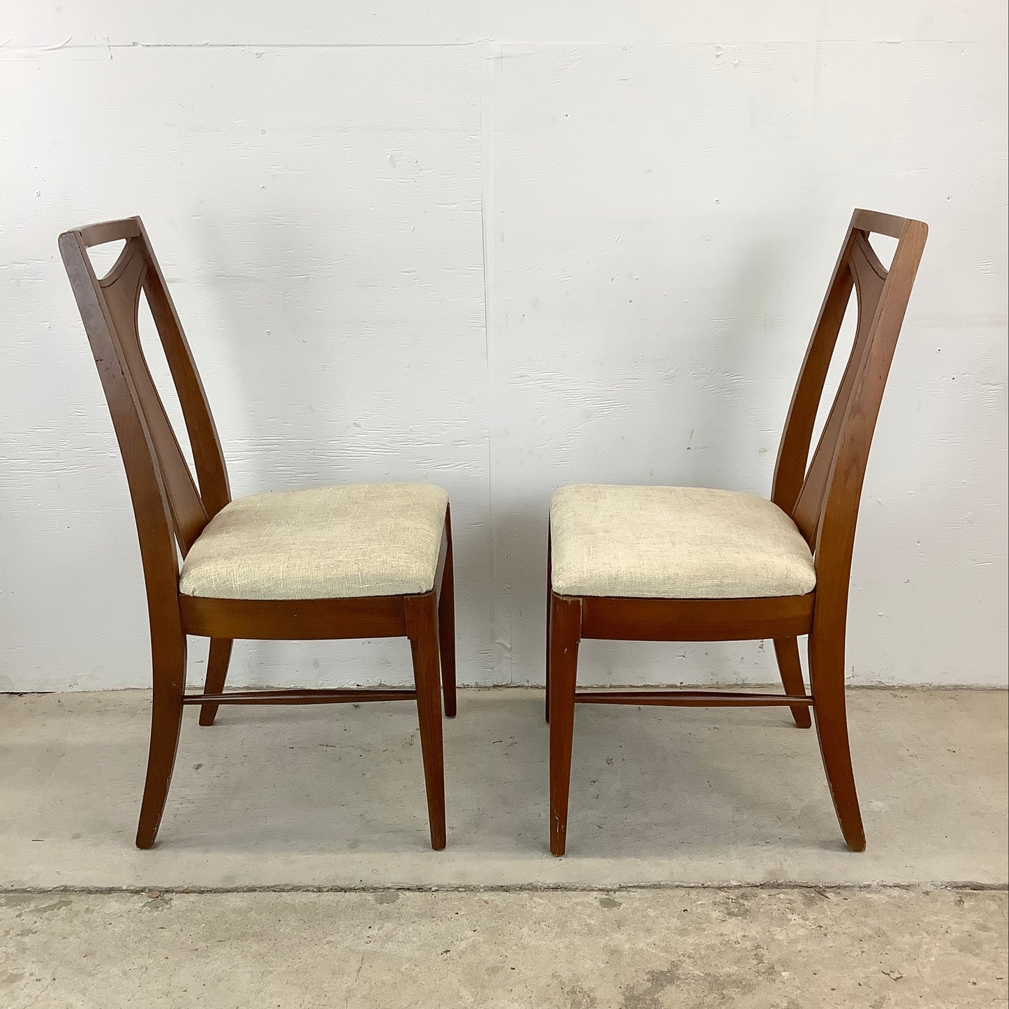 Mid-Century Walnut Dining Chairs- Six