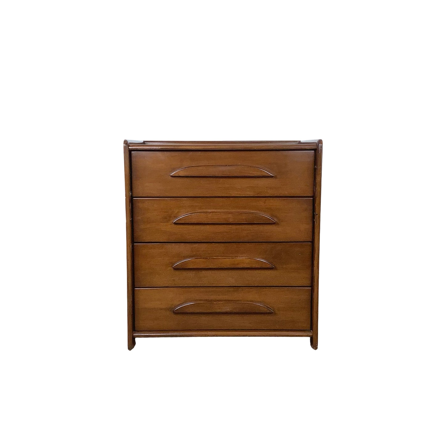Vintage Templeton Furniture Co. Four-Drawer Walnut Chest