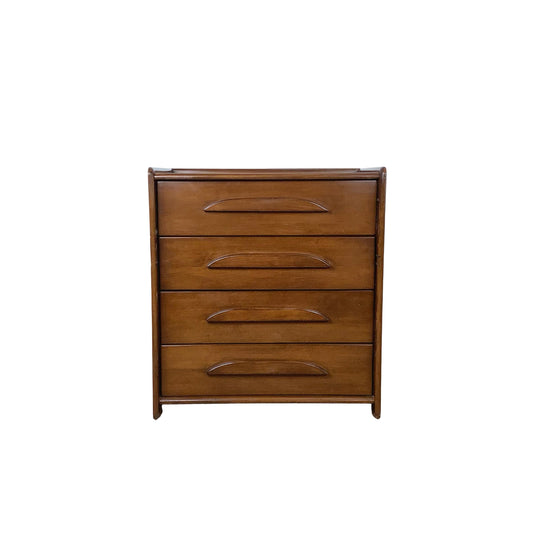 Vintage Templeton Furniture Co. Four-Drawer Walnut Chest