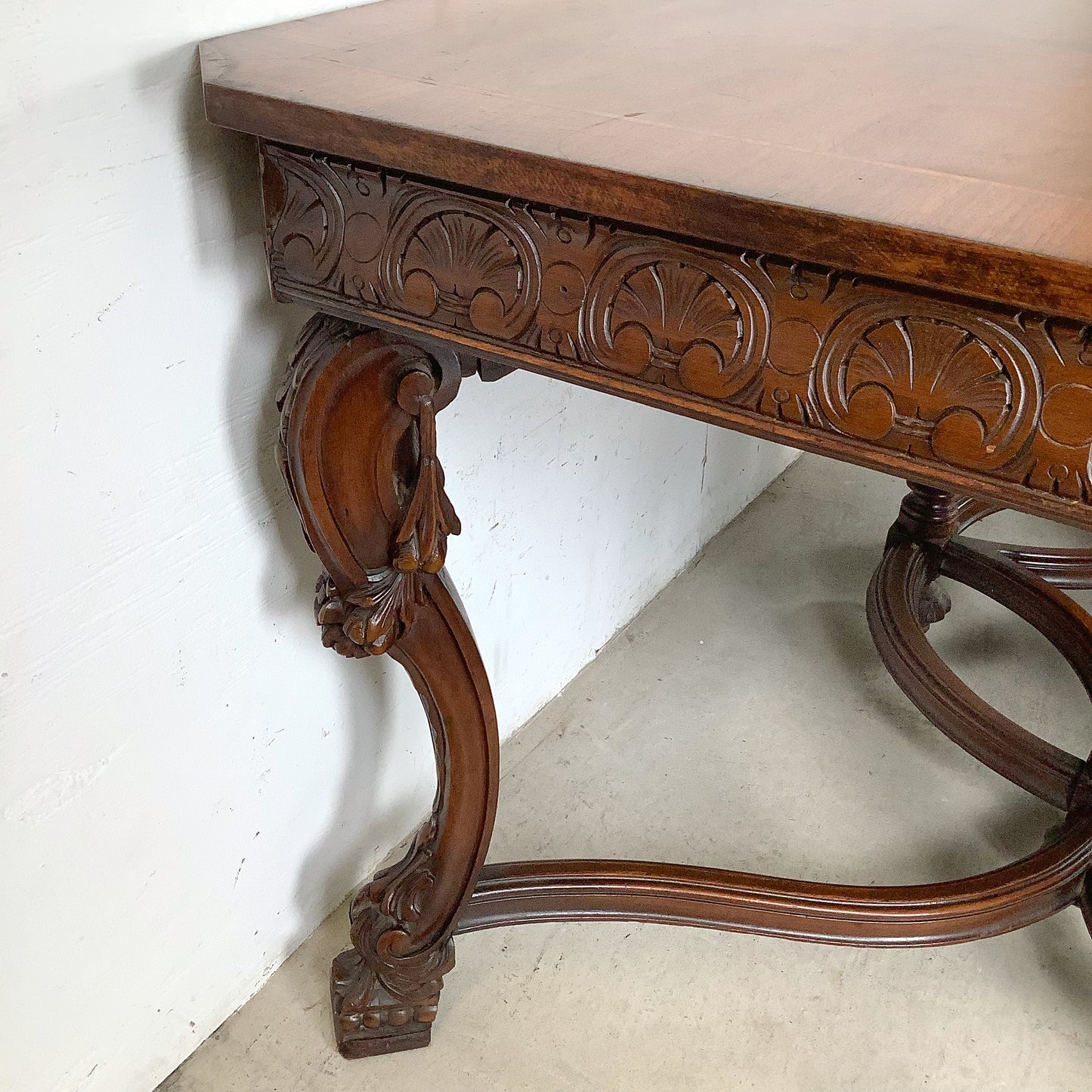 72” Carved Renaissance Revival Dining Table