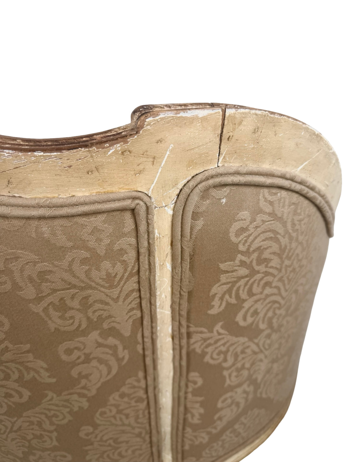 Vintage Louis XV Revival Carved Giltwood Upholstered Settee