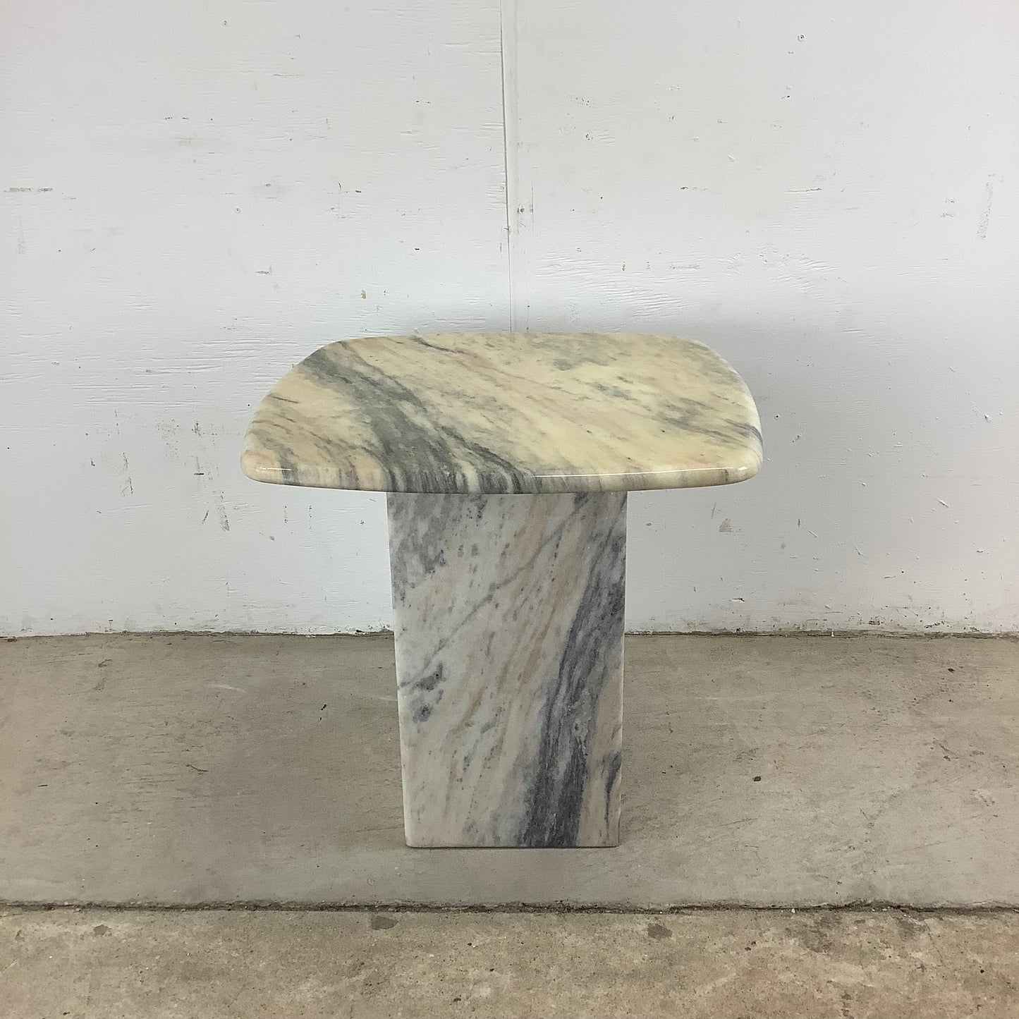 Vintage Modern Marble End Table