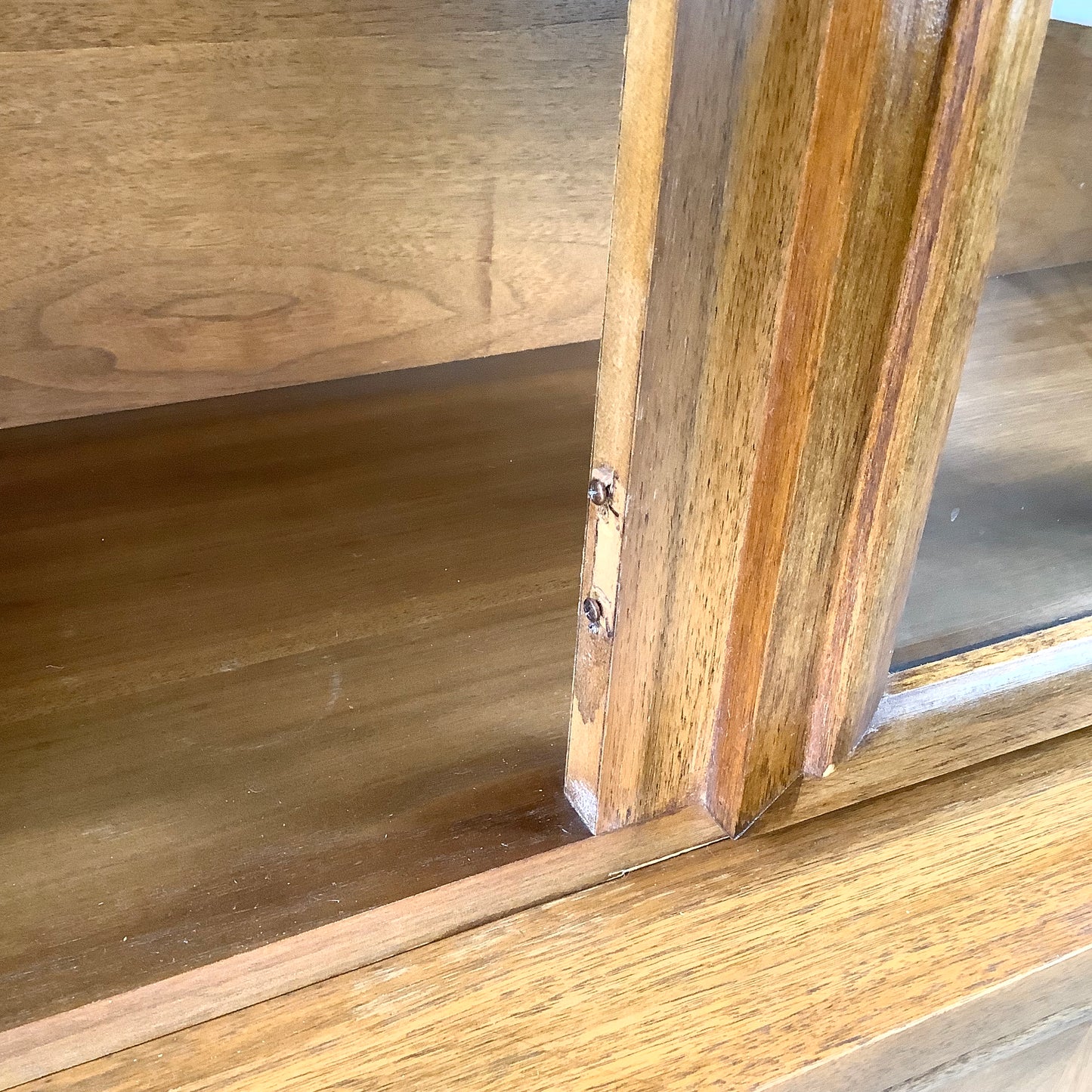 Mid-Century Credenza With Display Topper