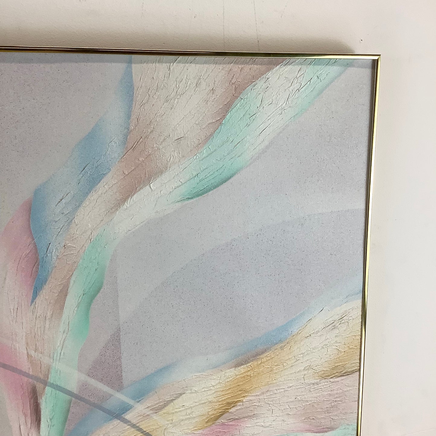 Large Vintage Abstract Wall Art- s. harrington