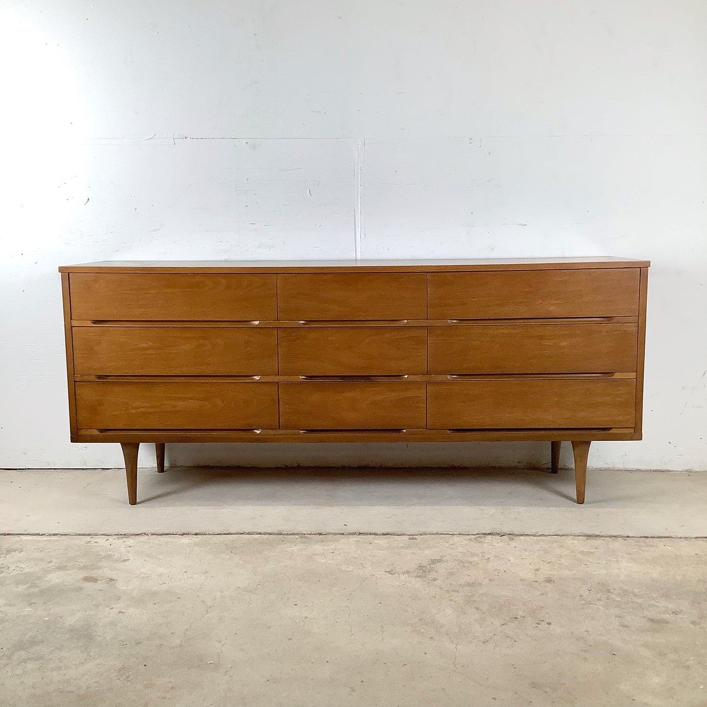 Mid-Century Nine Drawer Dresser