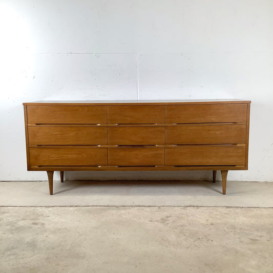 Mid-Century Nine Drawer Dresser