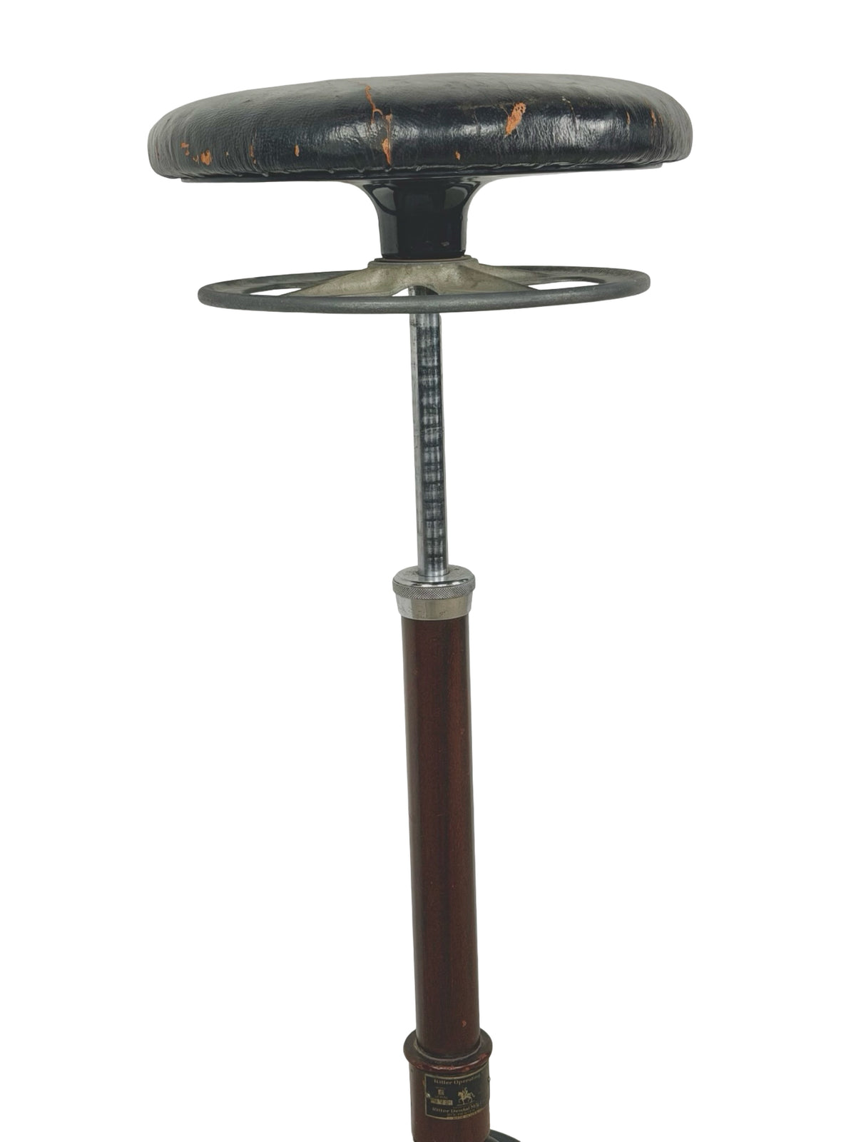 Antique Ritter Model C Adjustable Dental Operating Stool, 1930s Industrial