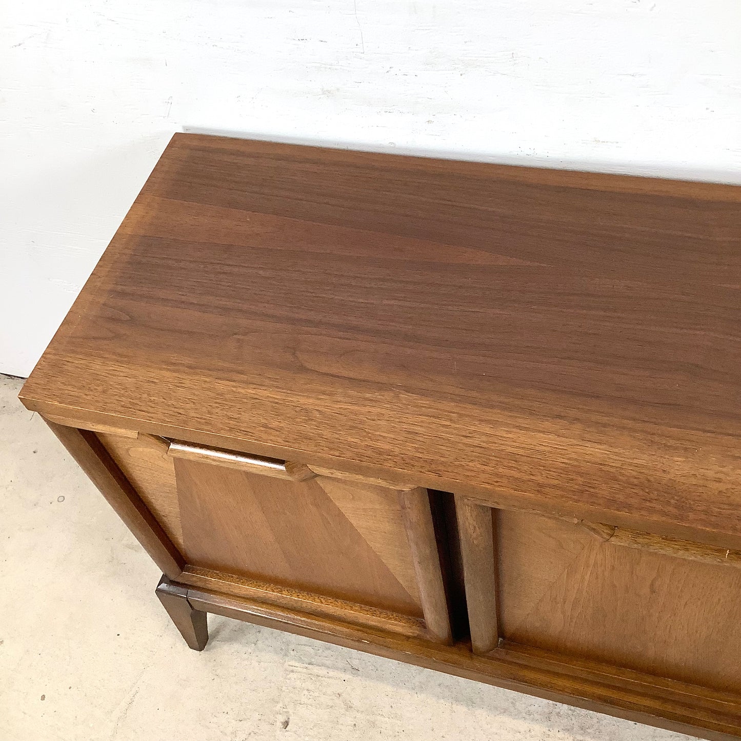 Mid-Century Credenza With Display Topper