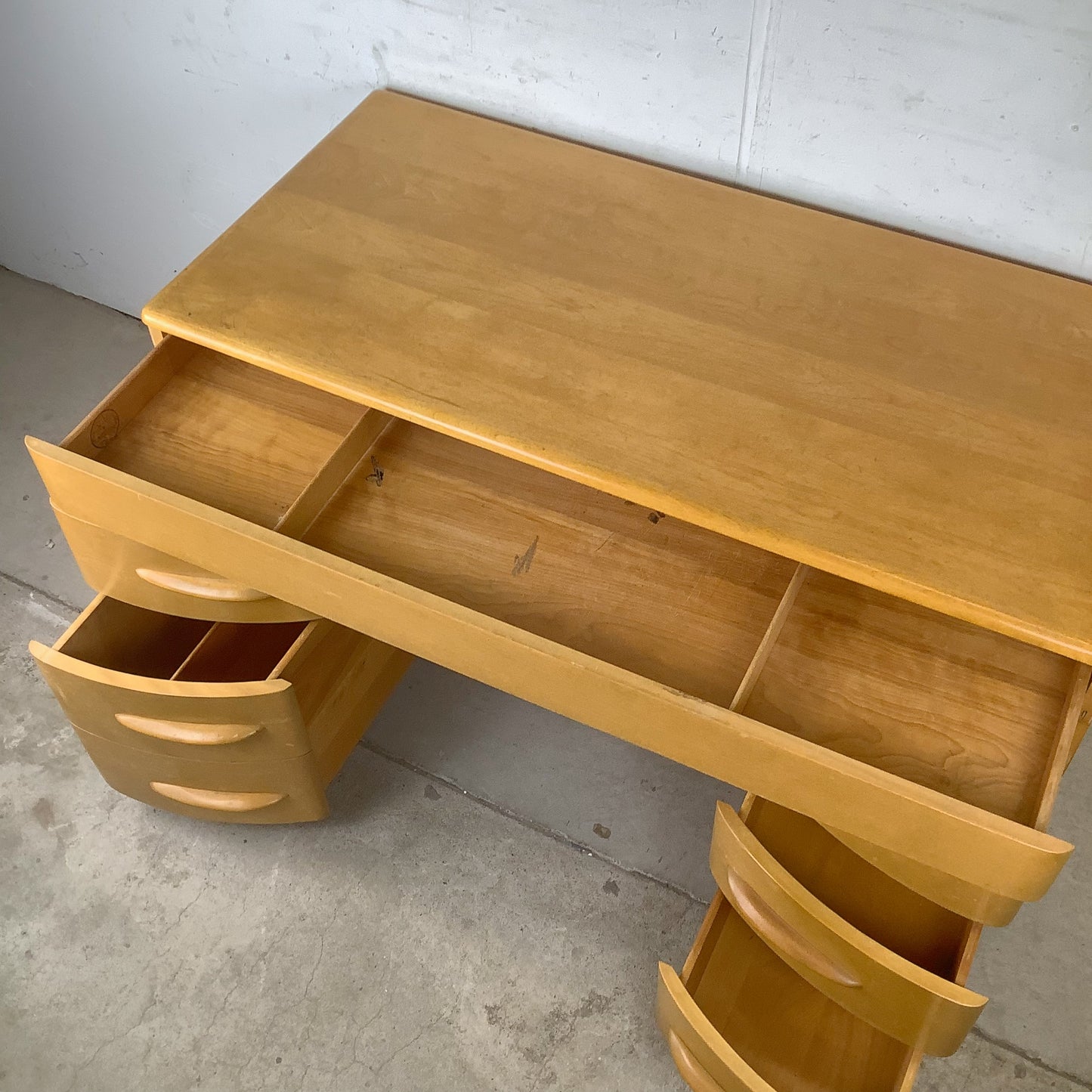 Heywood-Wakefield Wheat 6-Drawer Desk by Alexis de Sakhnoffsky