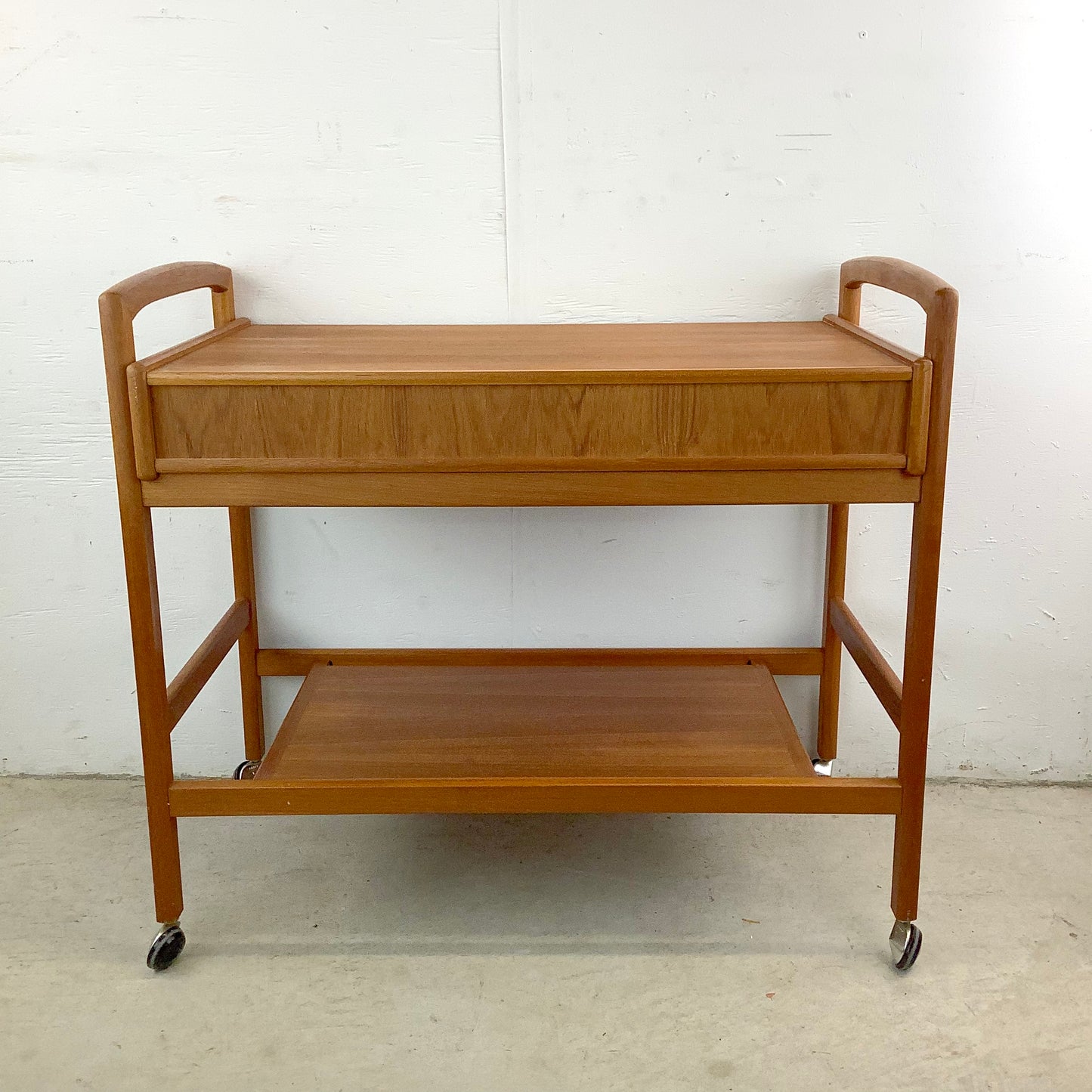 Scandinavian Modern Teak Bar Cart