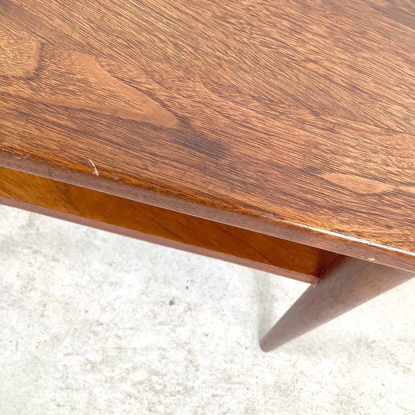 Vintage Trapezoidal Teak End Table