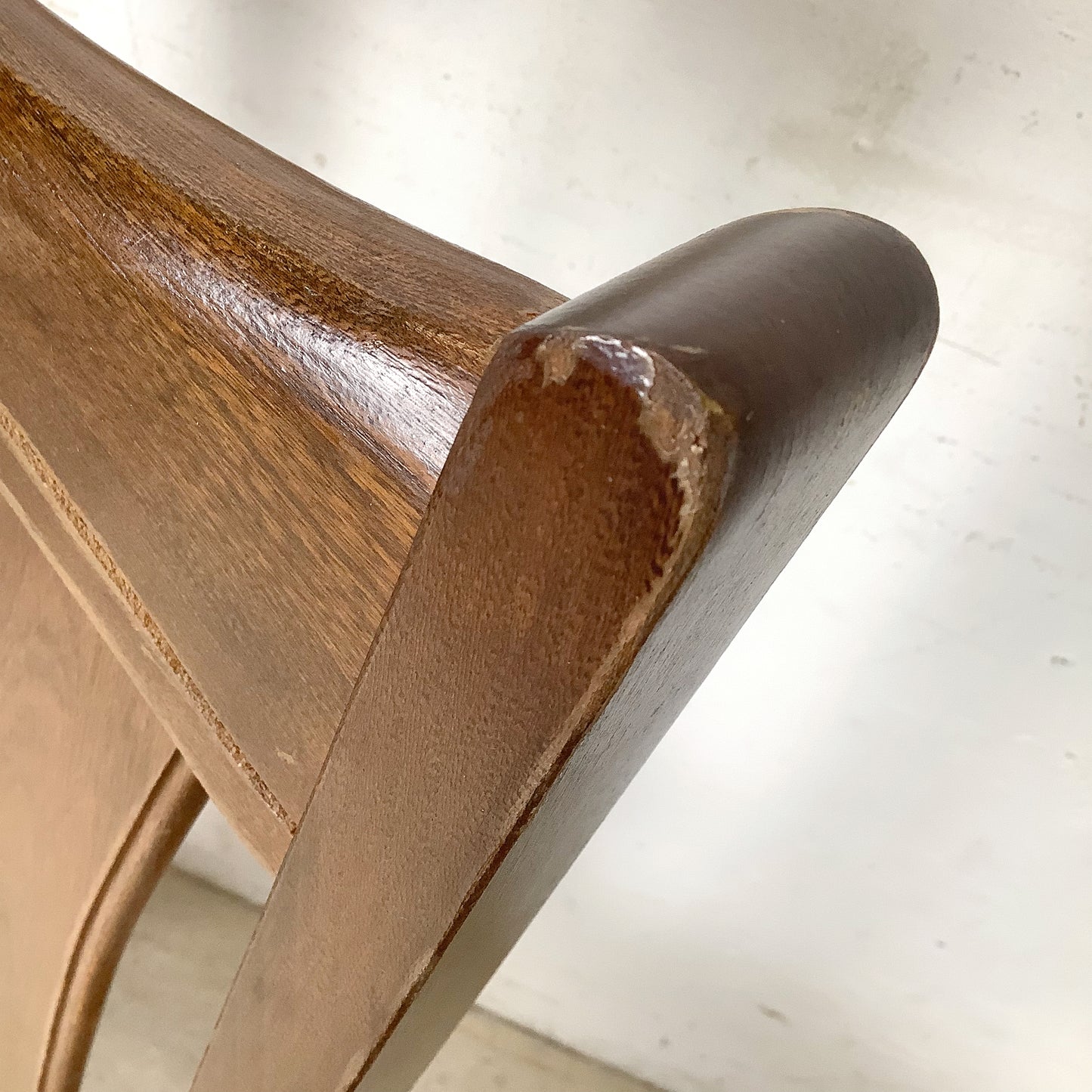 Set of Six Mid-Century Walnut Dining Chairs