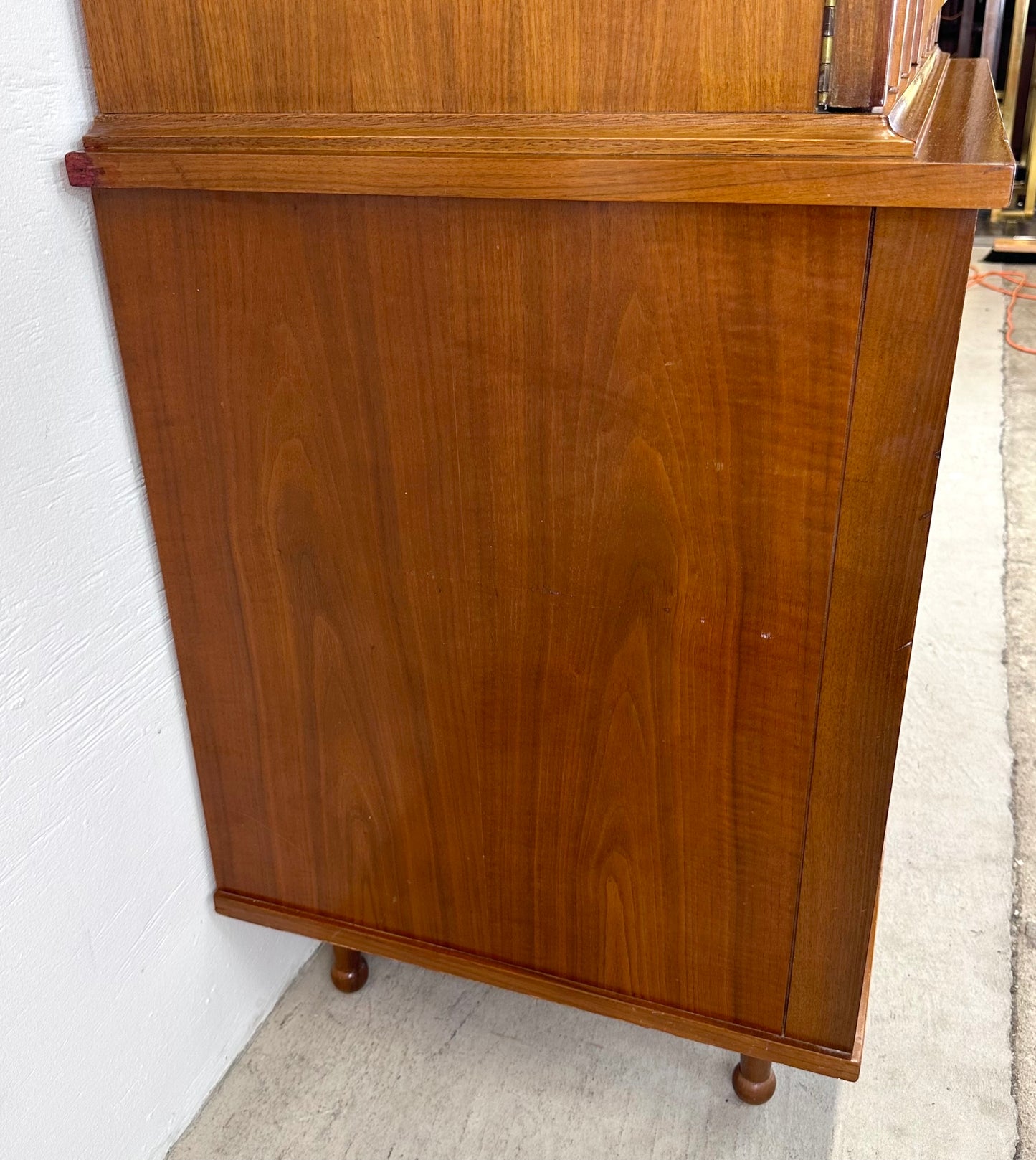 Mid-Century Highboy Dresser with Drumstick Legs