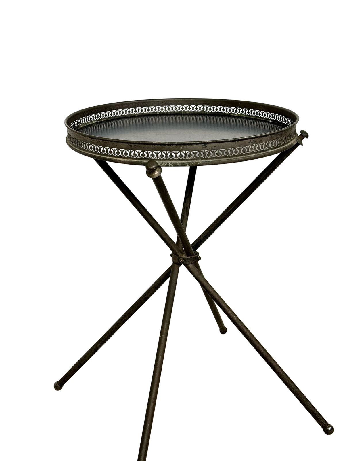 Vintage Italian Style Folding Guéridon Cocktail Tray Table