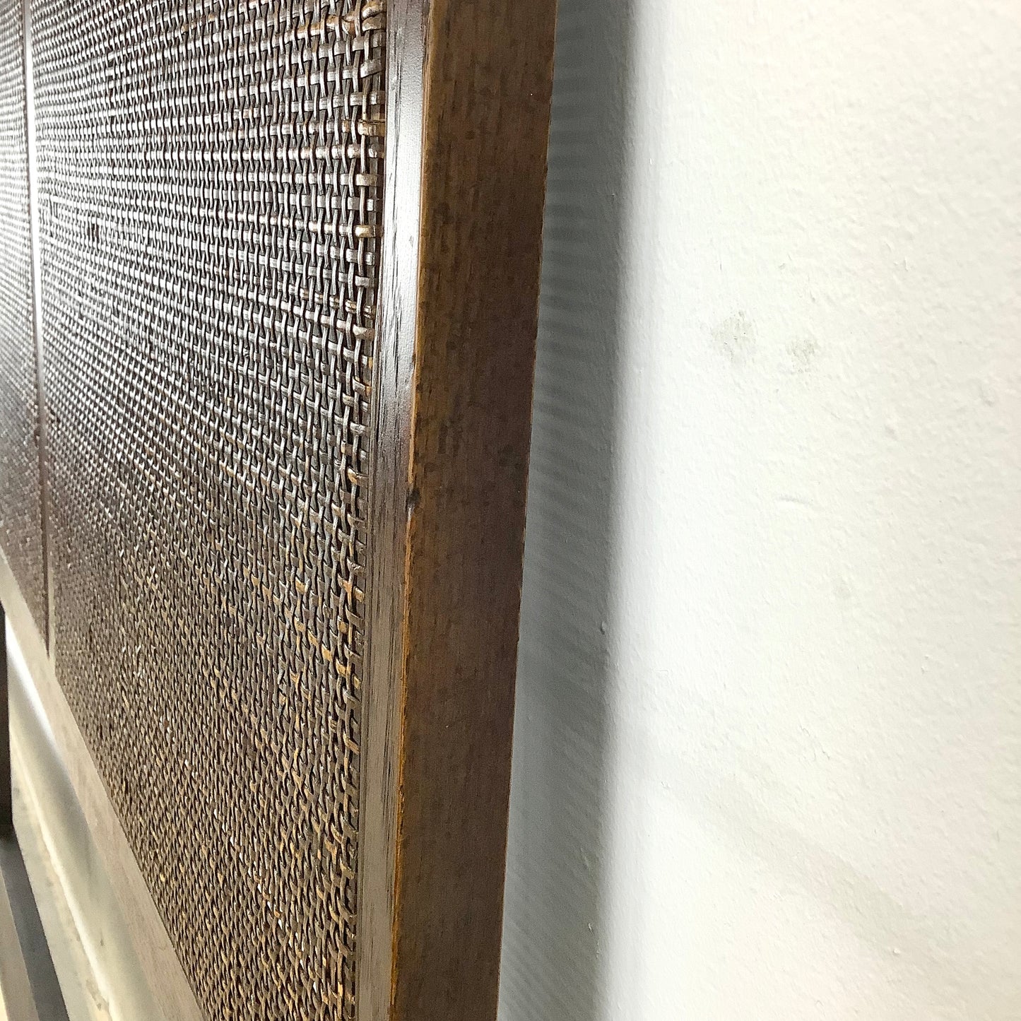 Mid-Century Cane Front Headboard- King Size