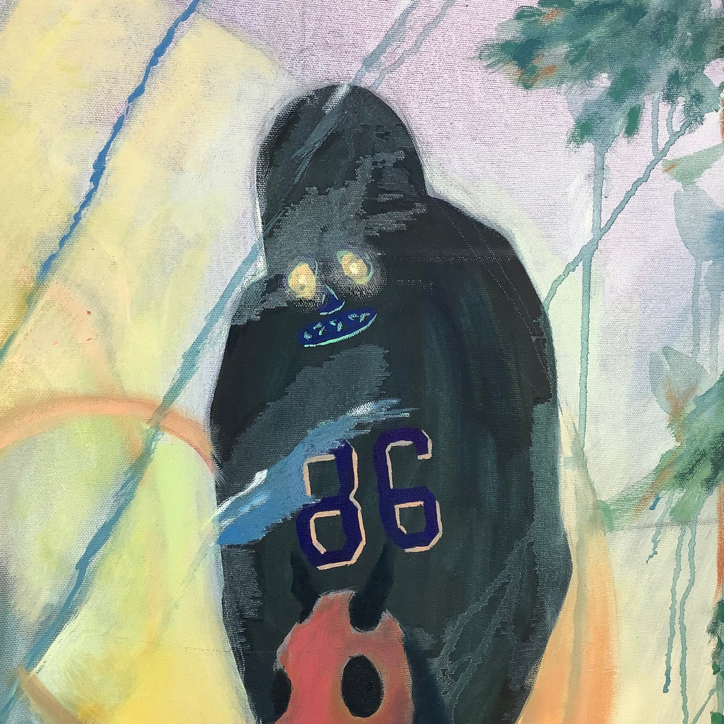 Apocalyptic Contemporary Oil Painting, 48x48, Tim Hoyt