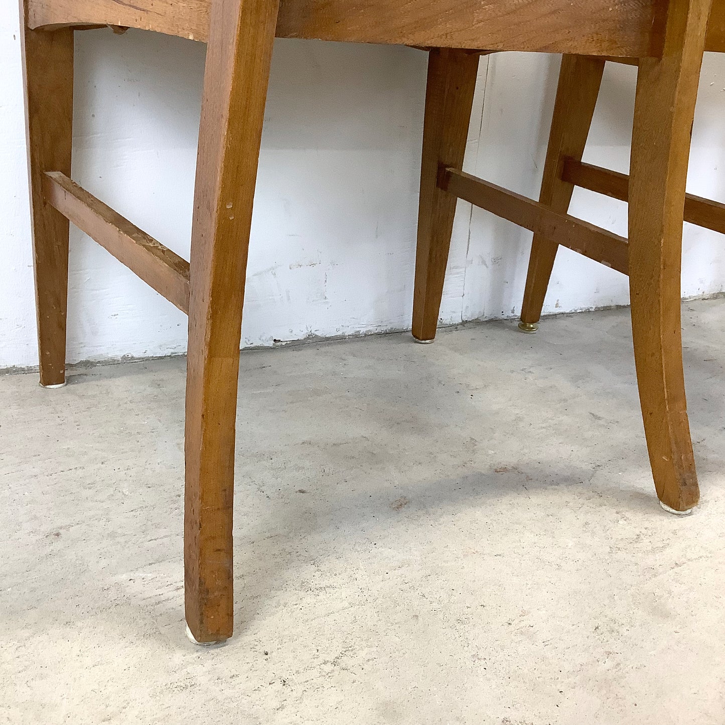 Young Manufacturing attributed Walnut Dining Chairs — A Set of Six