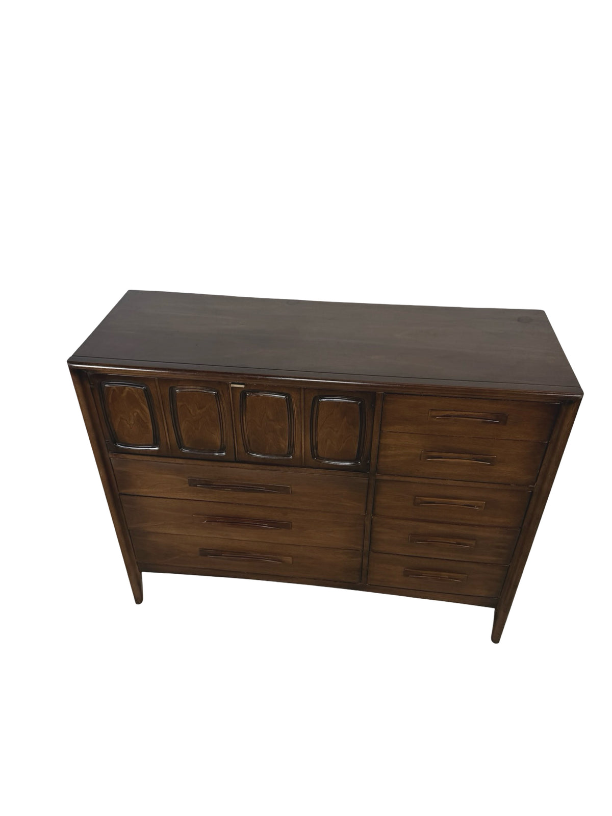 Broyhill Emphasis Mid-Century Modern Gentleman’s Chest — Eight-Drawer Dresser