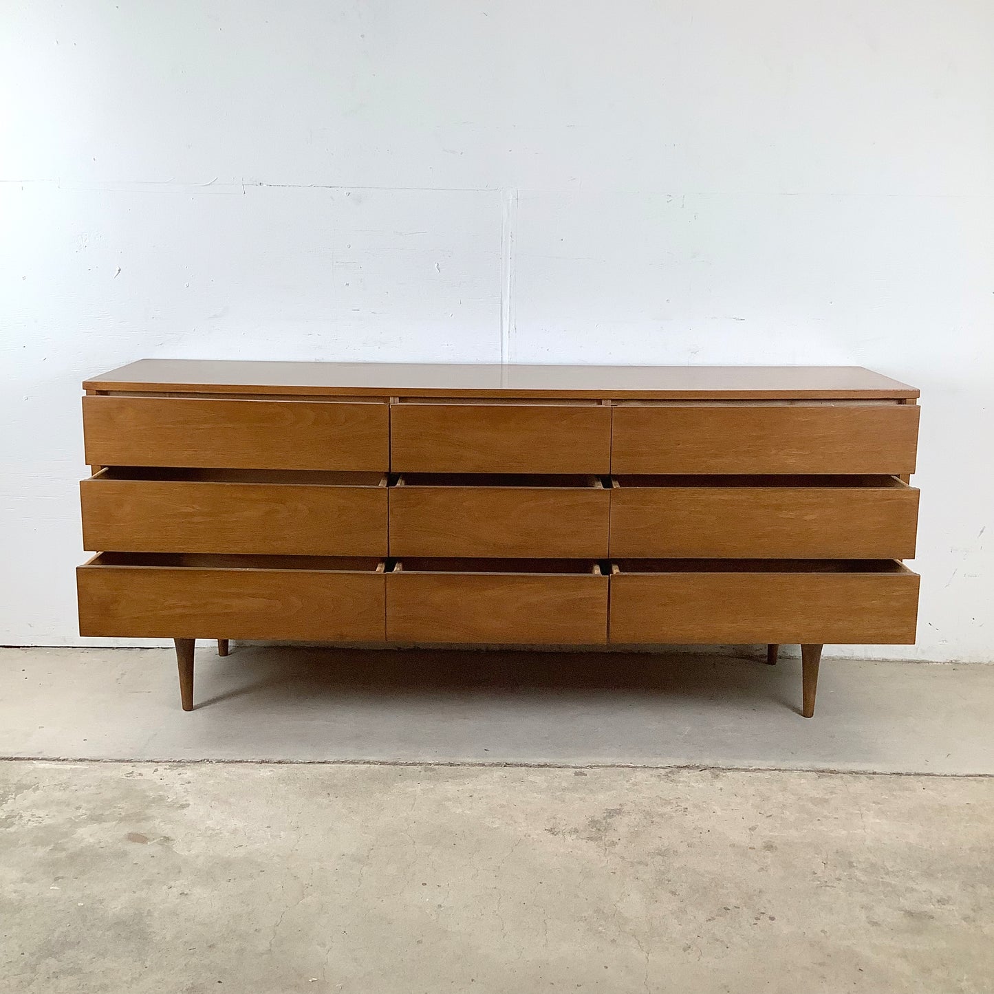 Mid-Century Nine Drawer Dresser