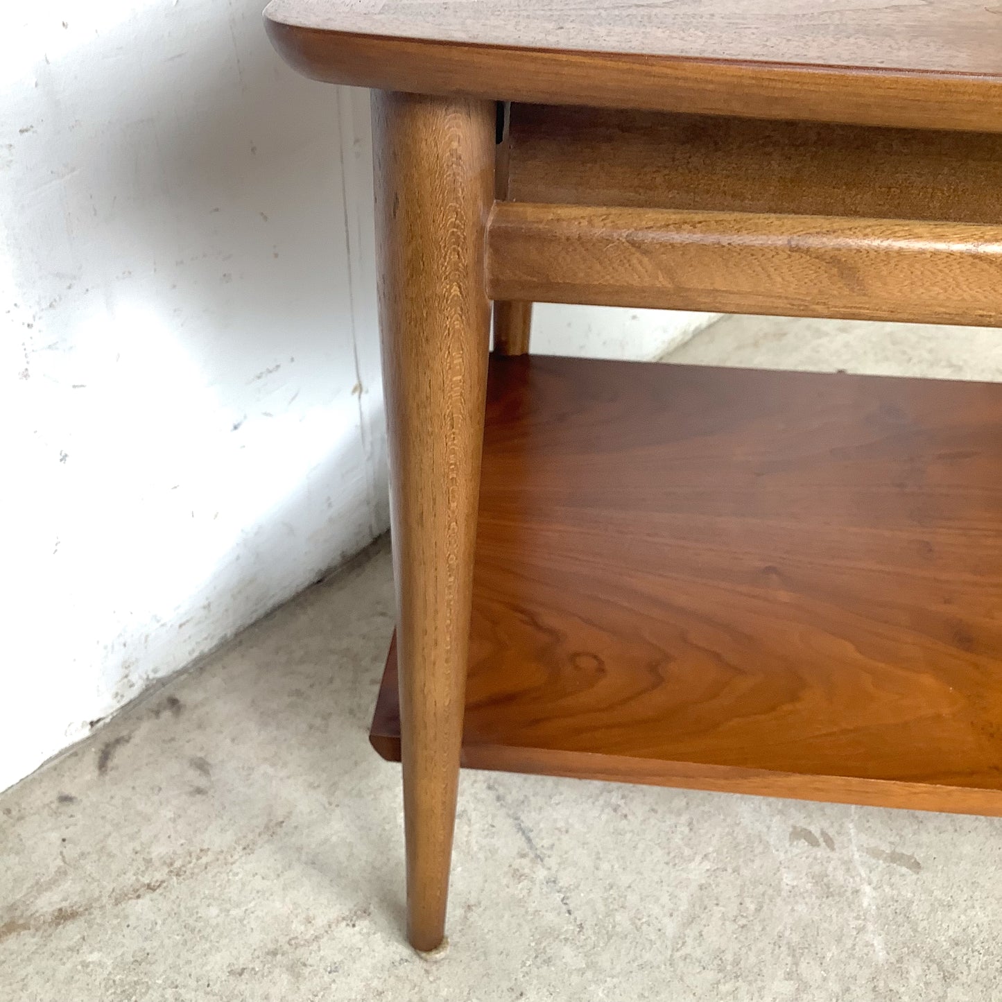 Lane Perception Walnut End Table | Two-Tier | 1960s