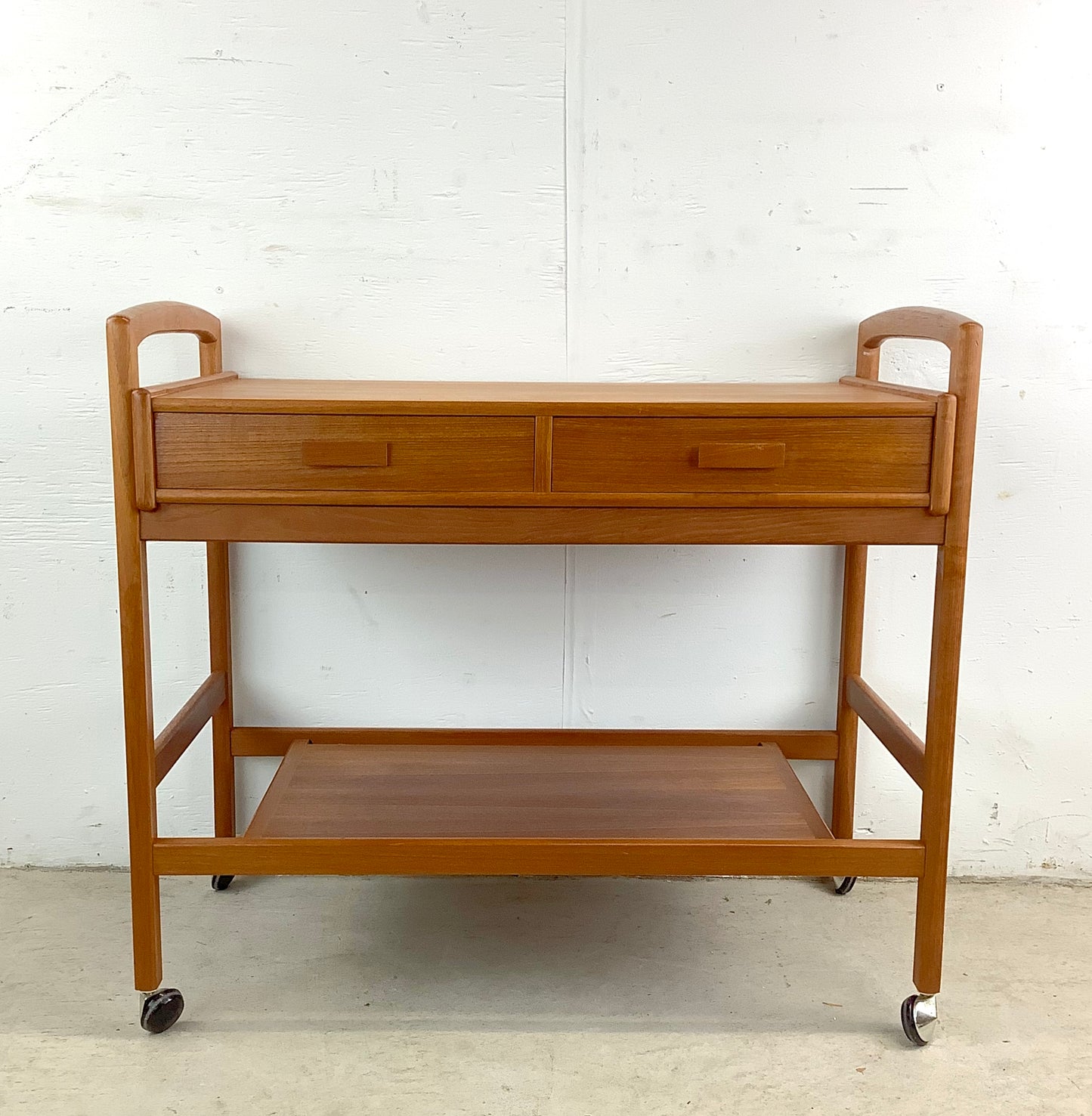 Scandinavian Modern Teak Bar Cart