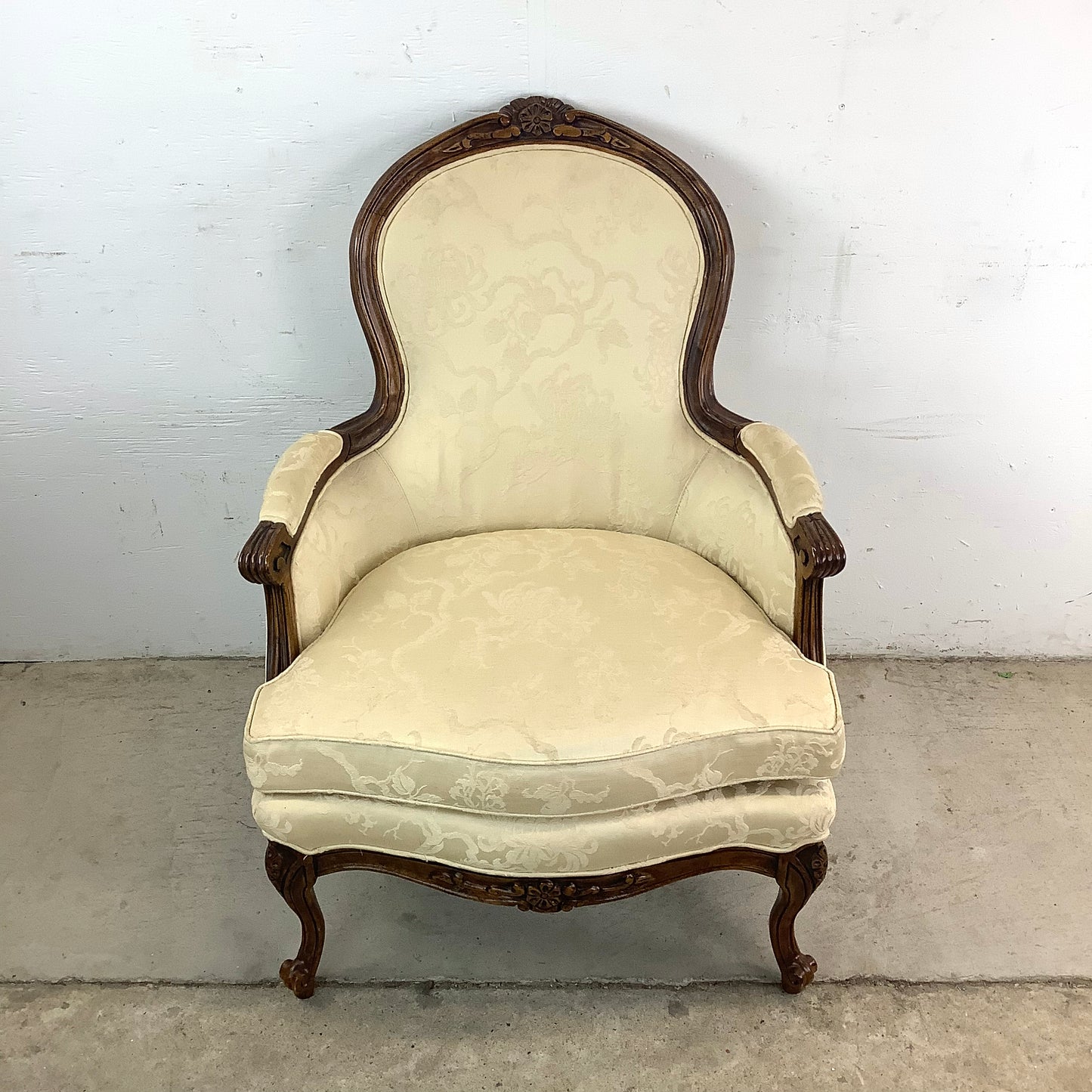 Vintage French Country Armchair by Bernhardt Furniture