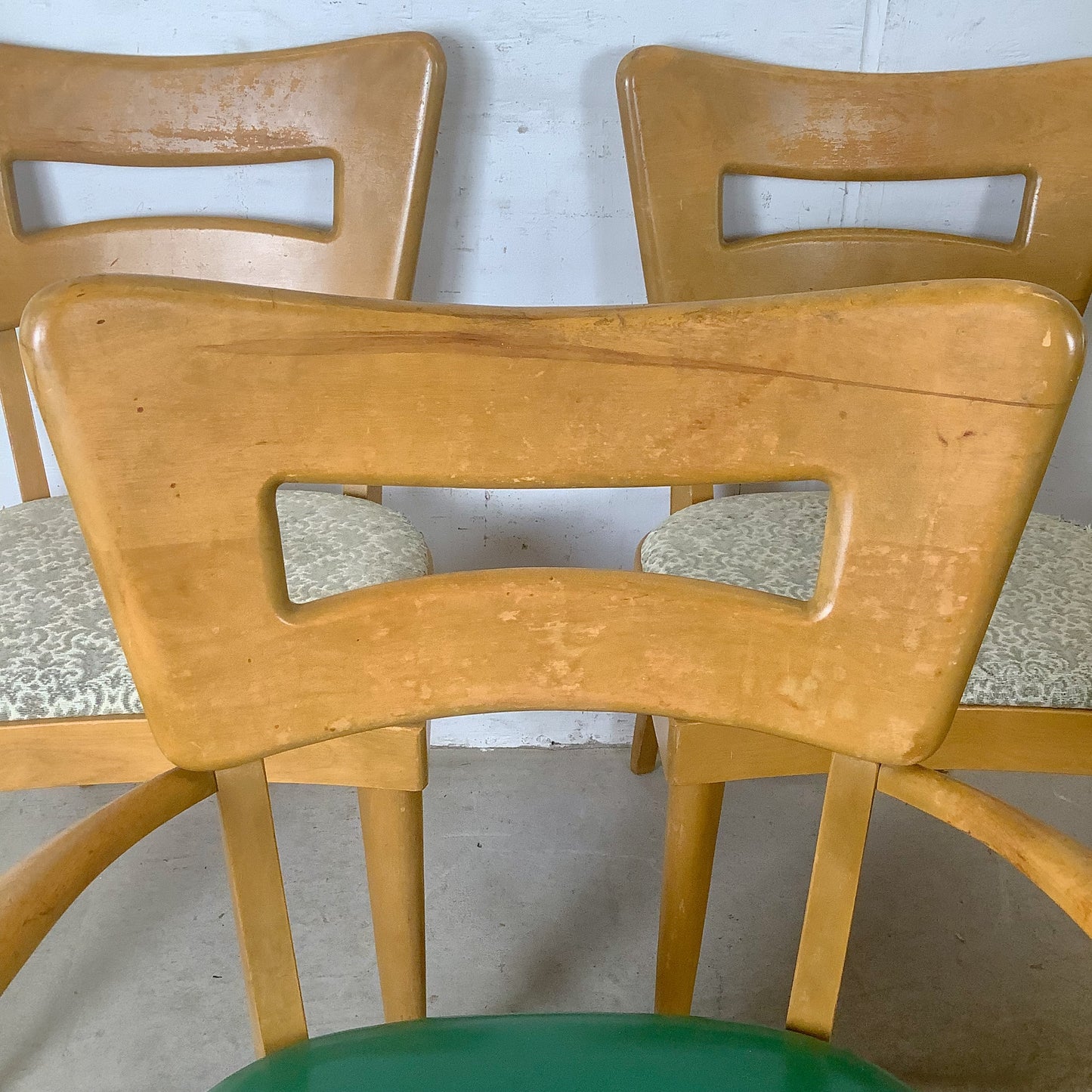 Heywood-Wakefield M 154 "Dog Bone" Dining Chairs — A Set of Six