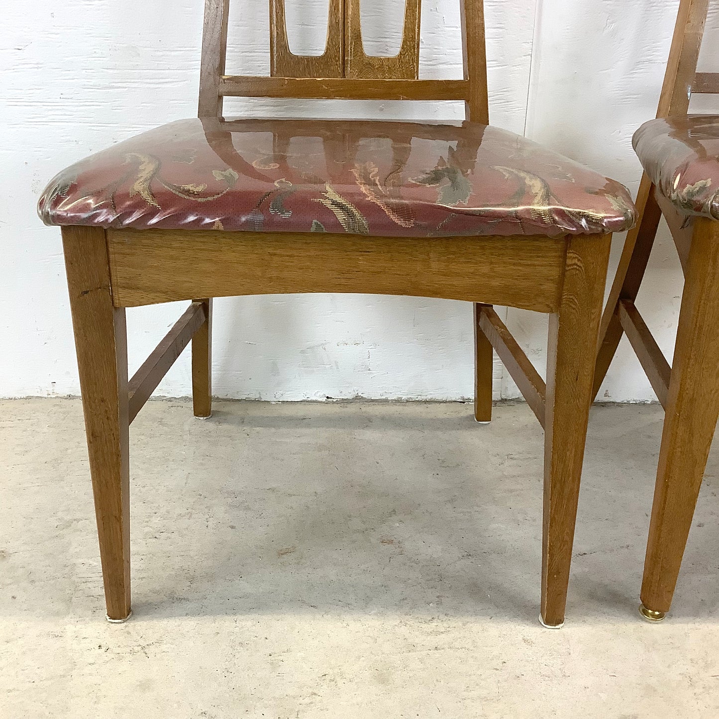 Young Manufacturing attributed Walnut Dining Chairs — A Set of Six