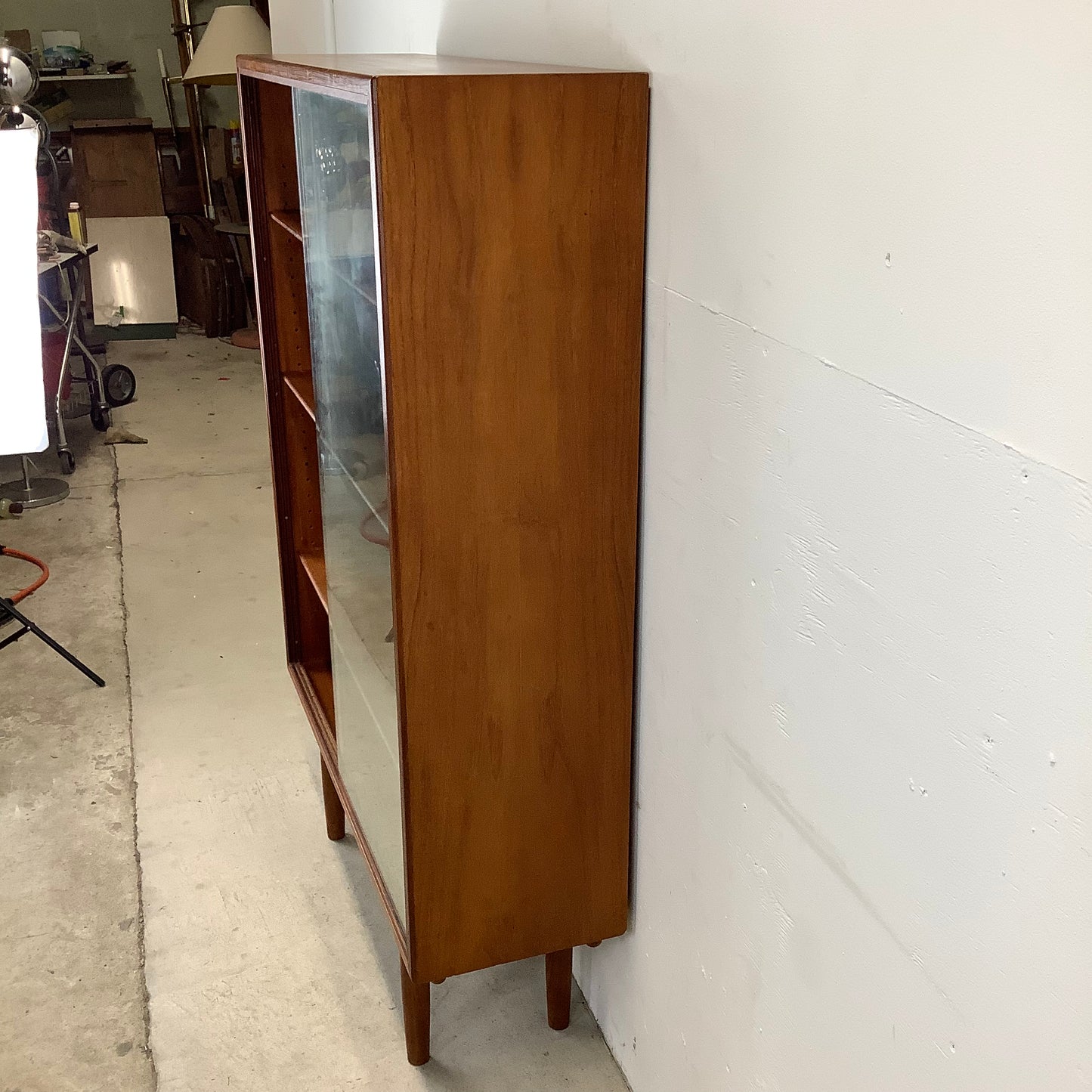 Scandinavian Modern Teak Bookcase by Børge Mogenson