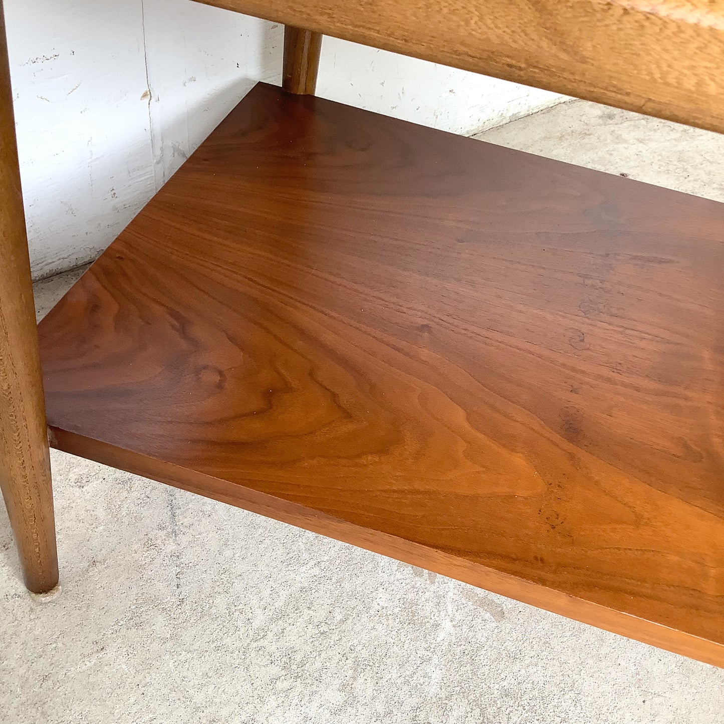 Lane Perception Walnut End Table | Two-Tier | 1960s