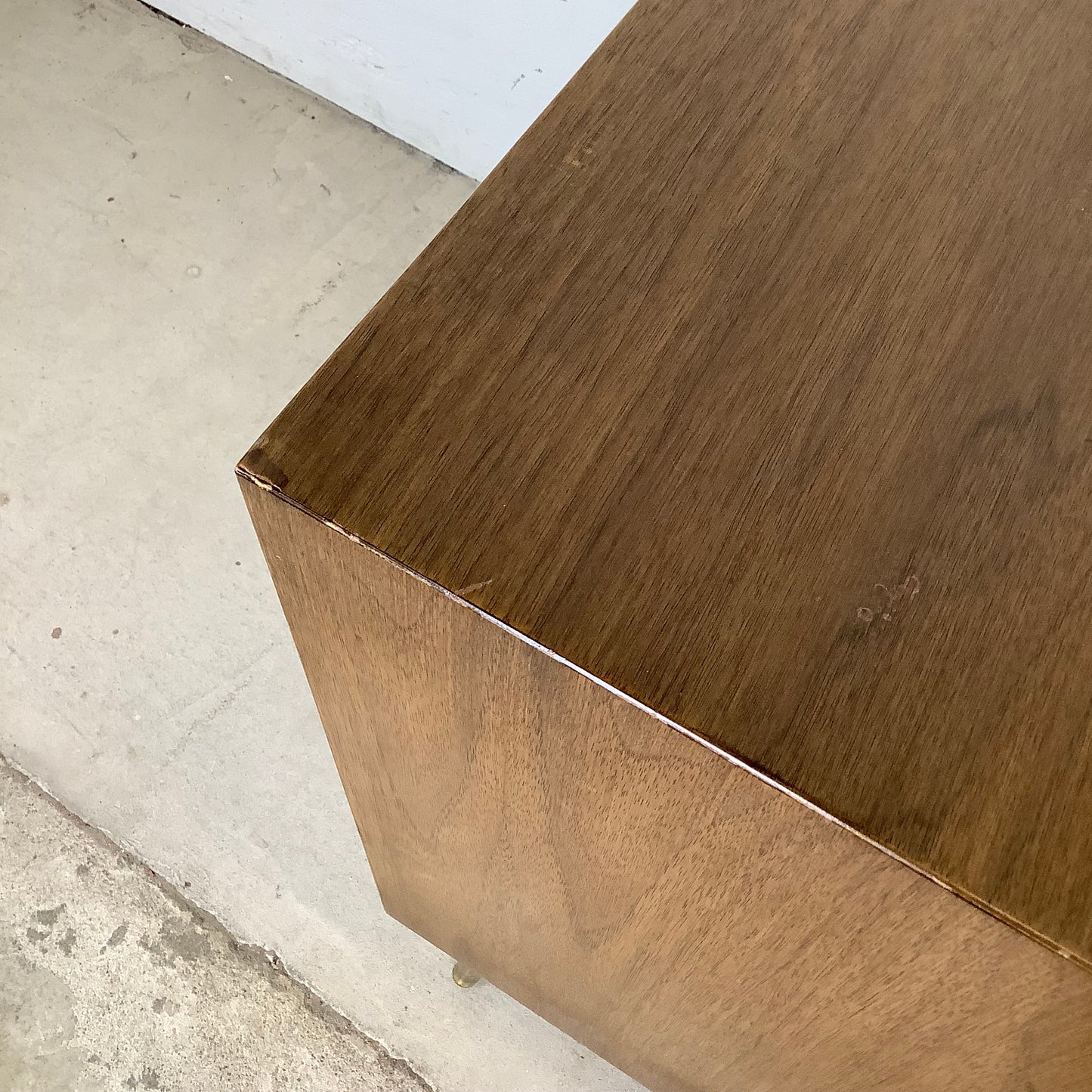 Mid-Century Brass Leg Nightstands- a Pair