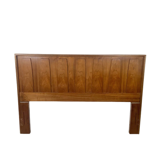 Mid-Century Modern Walnut Headboard | Vintage Queen/FULL