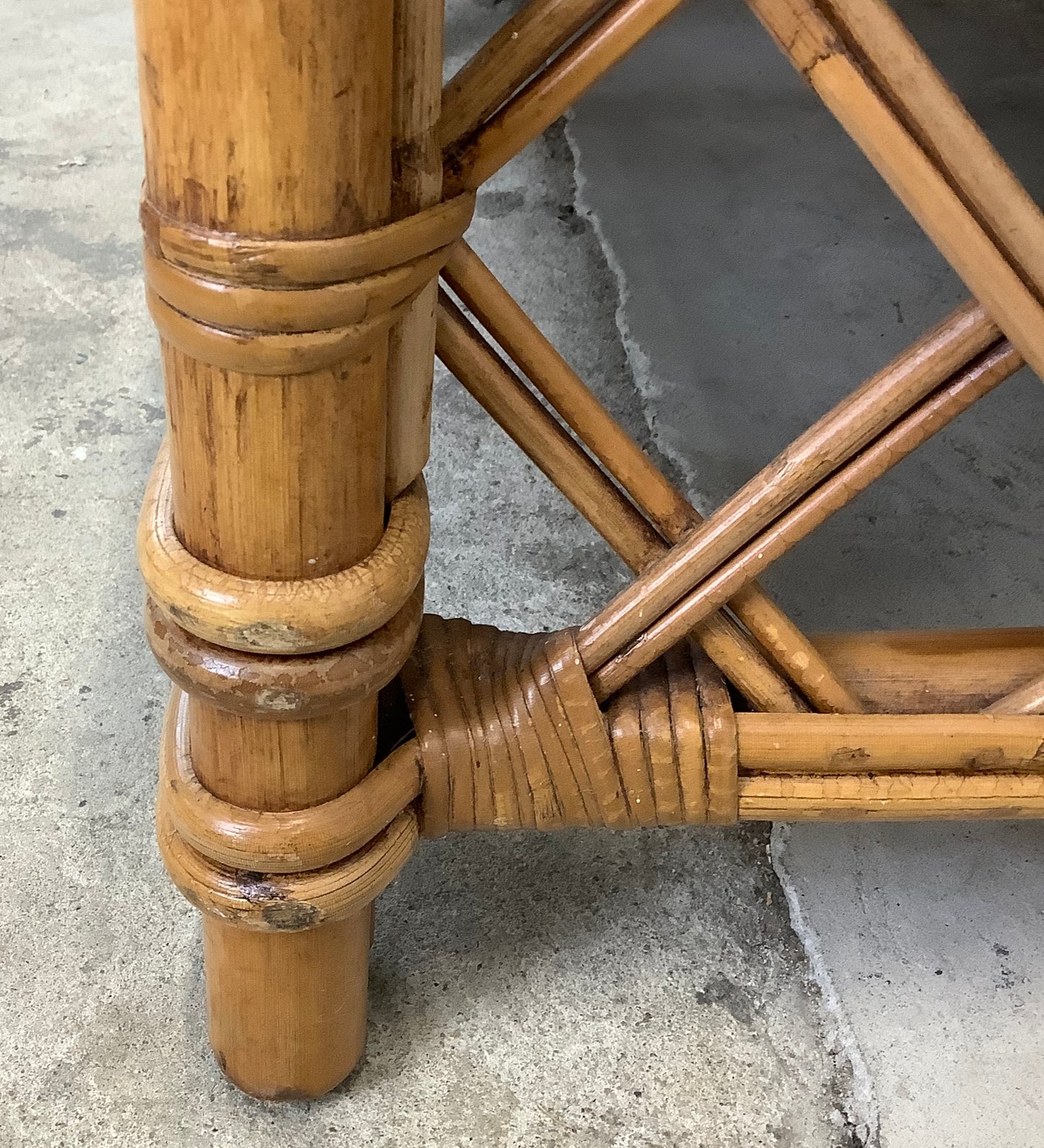 Vintage Ficks Reed Rattan Loveseat