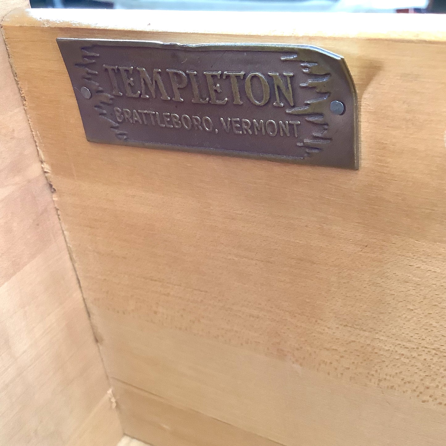 Vintage Templeton Furniture Co. Four-Drawer Walnut Chest