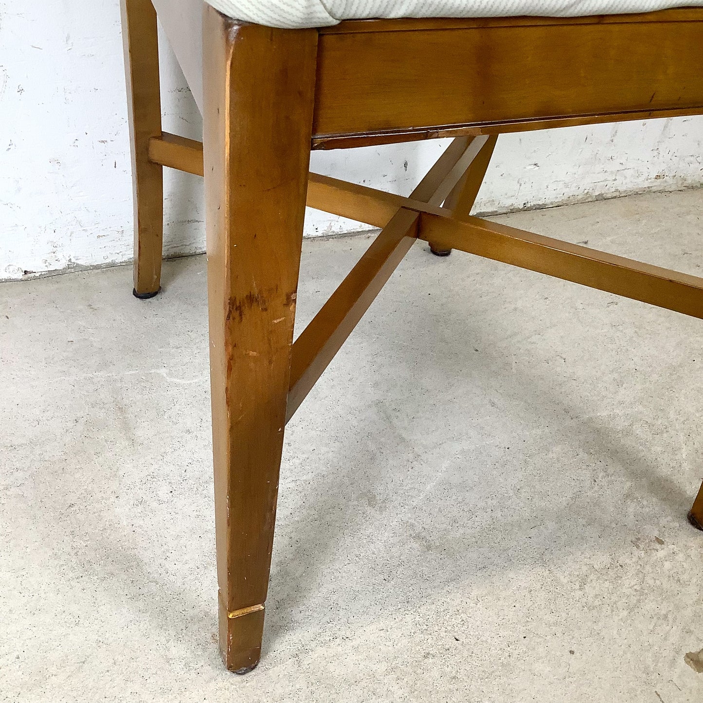 Vintage Neoclassical Style X-Back Side Chair