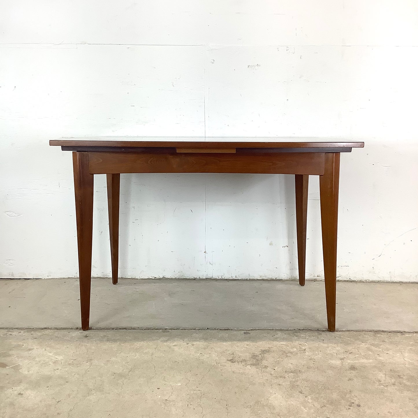 Petite Mid-Century Dining Table With leaves
