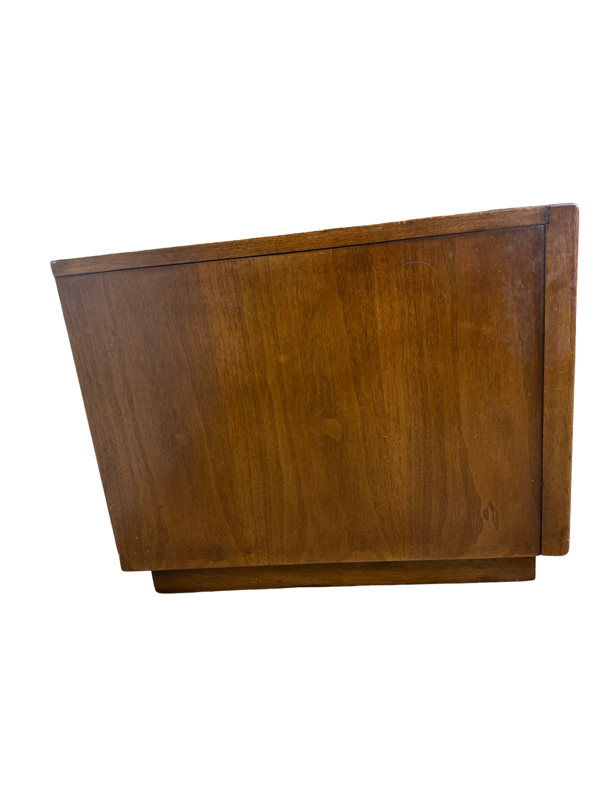 Vintage Broyhill Premier Emphasis Walnut Mid-Century Cabinet End Table / Nightstand
