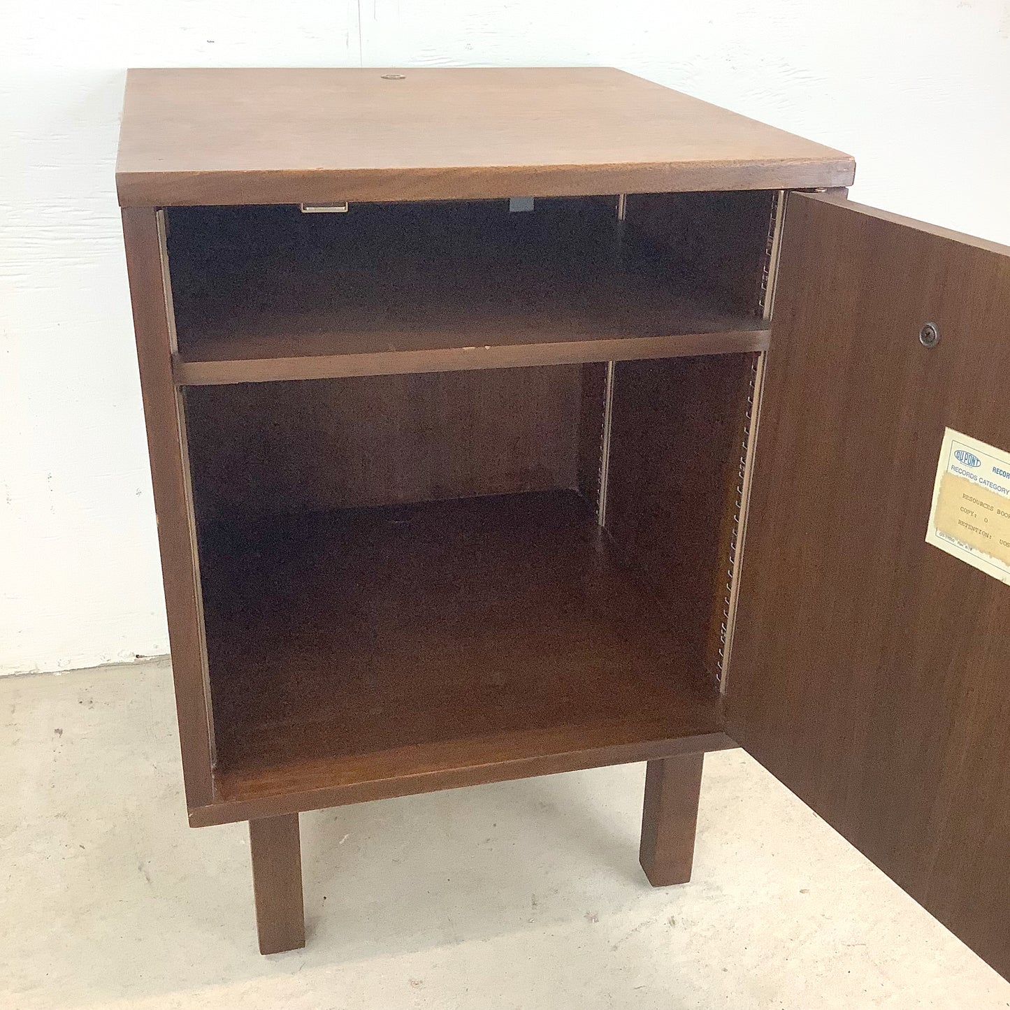 Mid-Century Teak Record Cabinet or Bedside Table