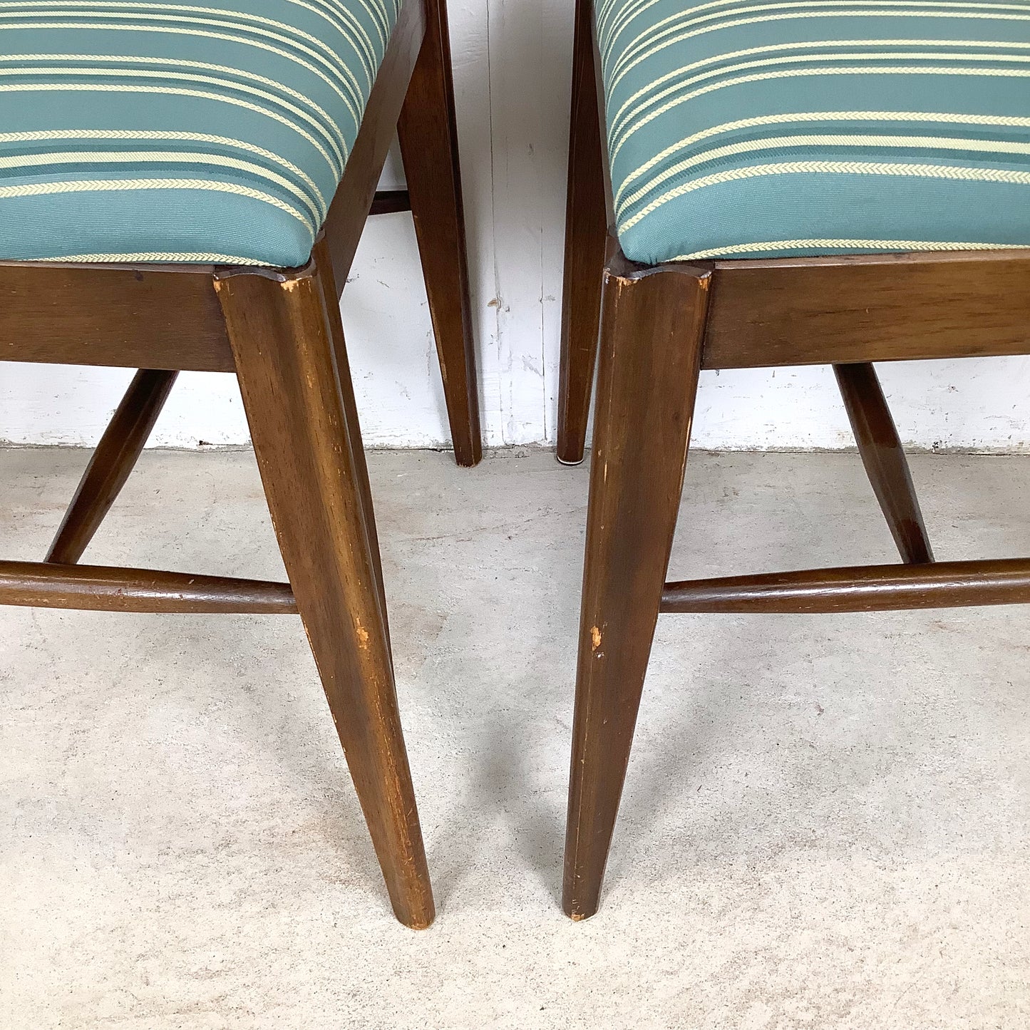 Mid-Century Broyhill "Saga" Walnut Dining Chairs-  set of Six